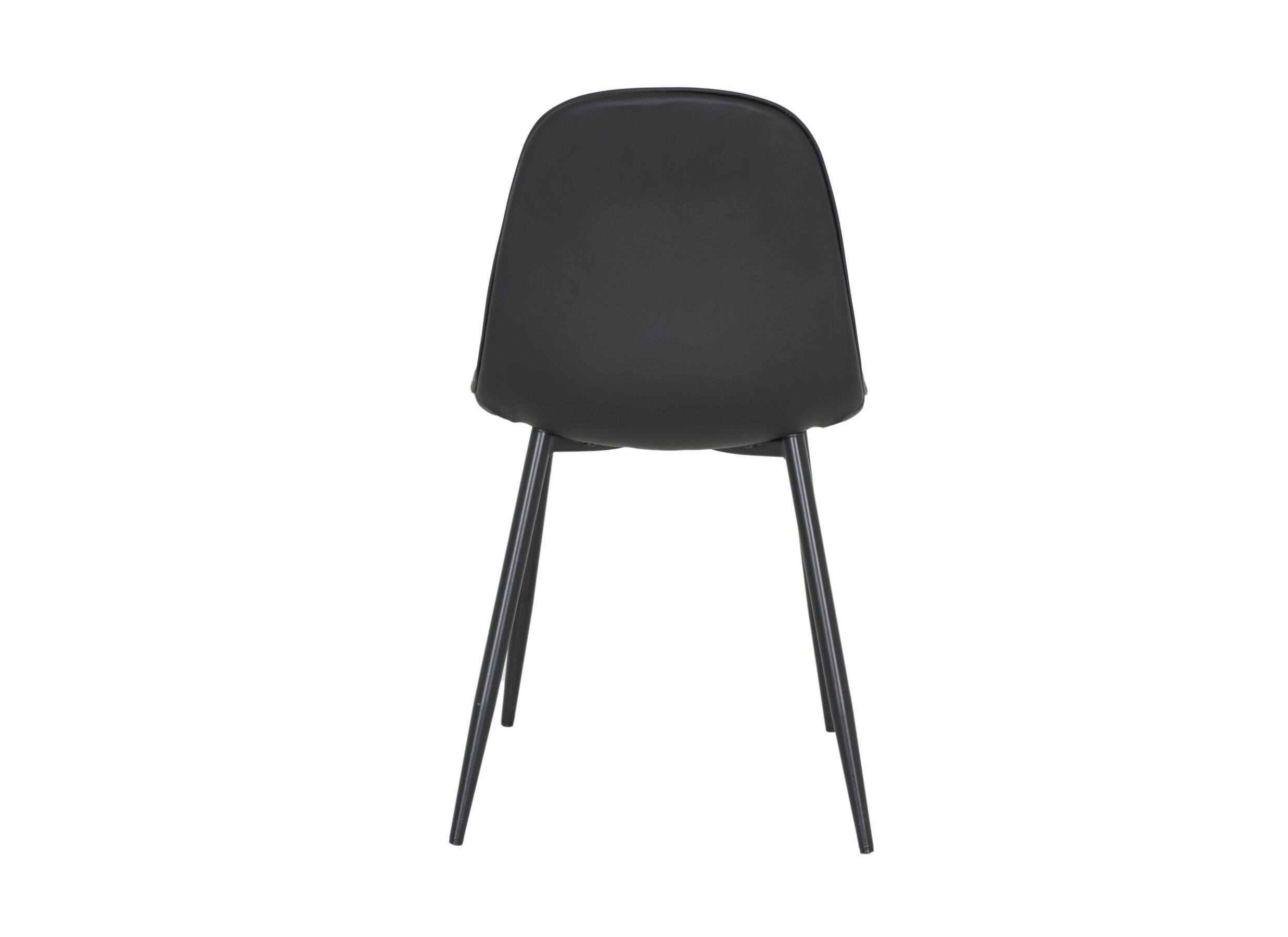 Chaise Chuck 45x42x86cm - similicuir - noir