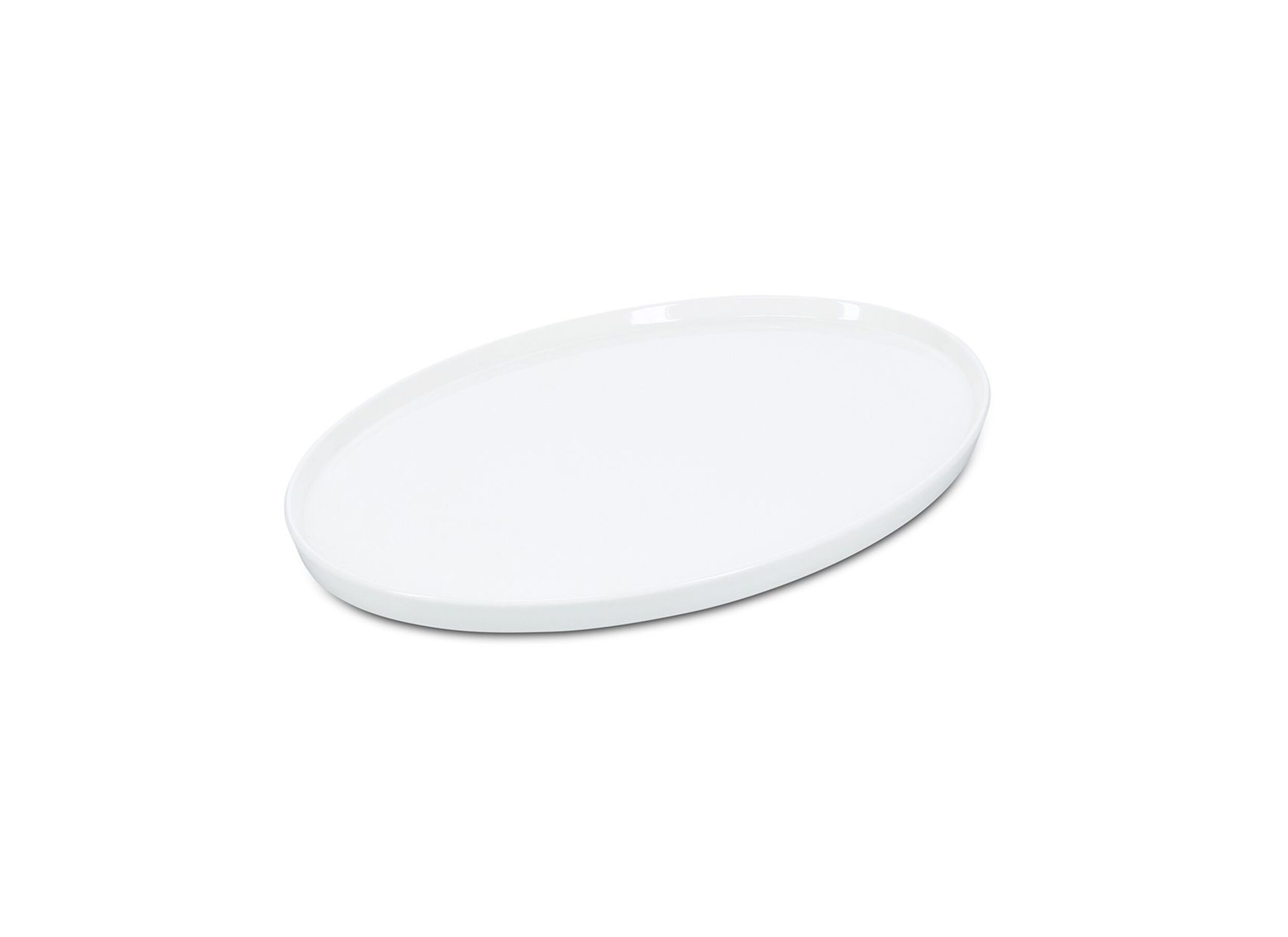 Plus Important - Plat Gusto 38x26,5cm - porcelaine - blanc