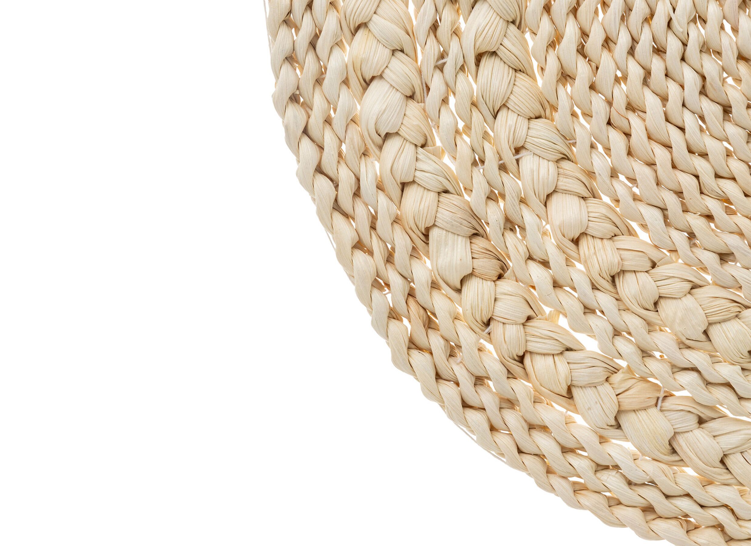Detail - Set de table Soleya Ø38cm - maïs tissé - beige
