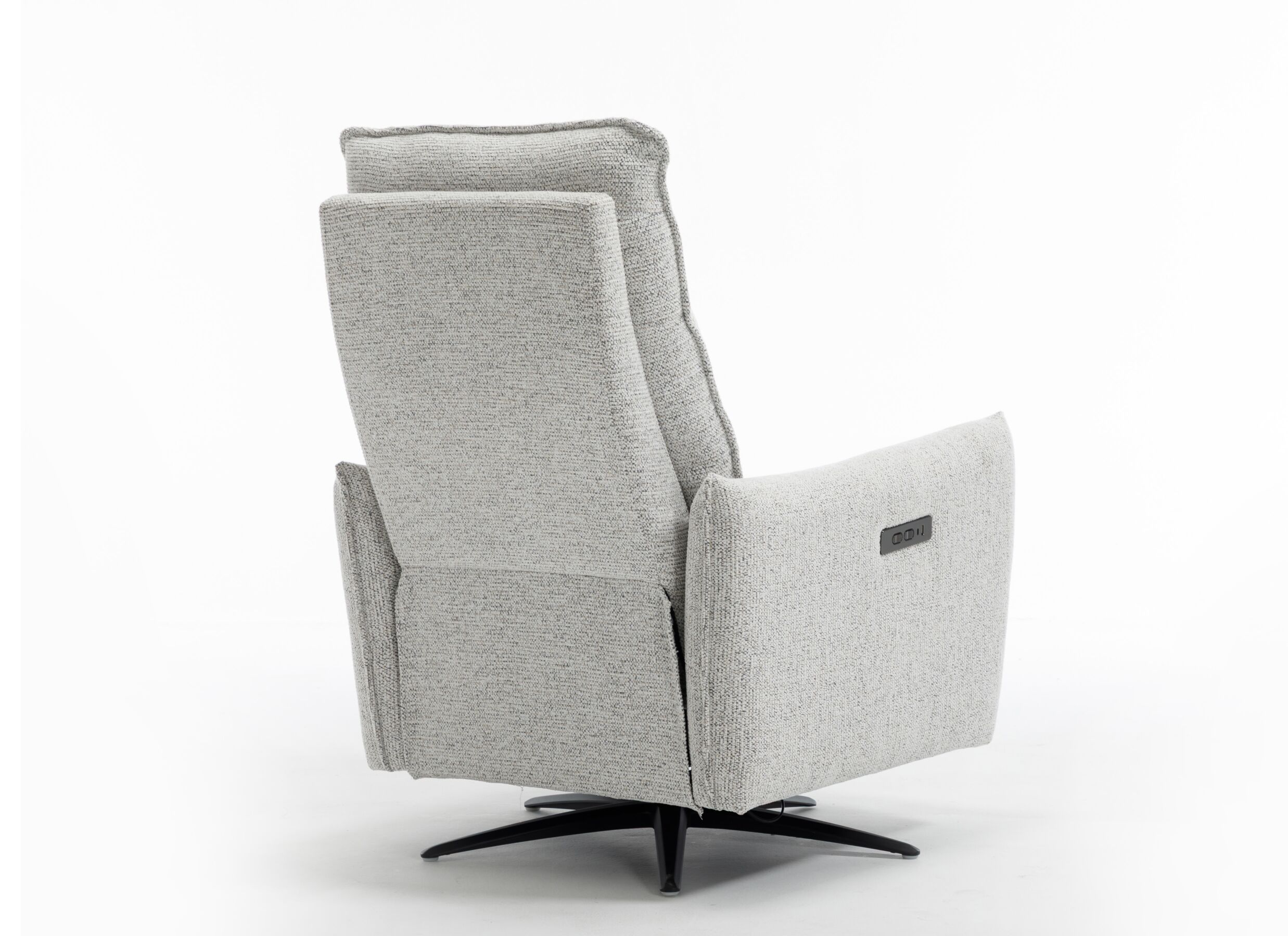 Aperçu - Fauteuil relax Jorge électrique - tissu - greige