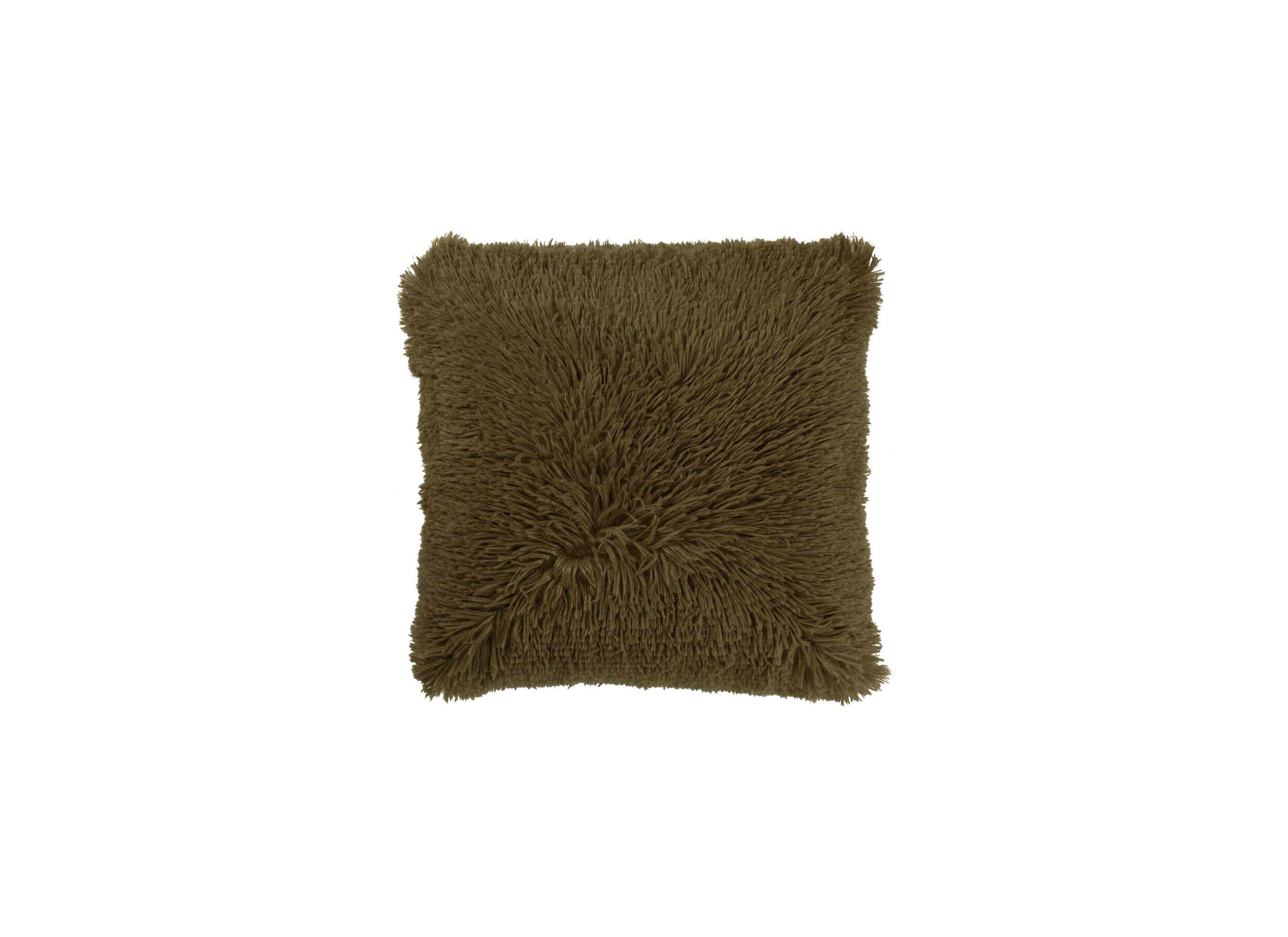Kussen Fluffy 45x45cm - stof - military olive - Coussin Fluffy 45x45cm - tissu - military olive
