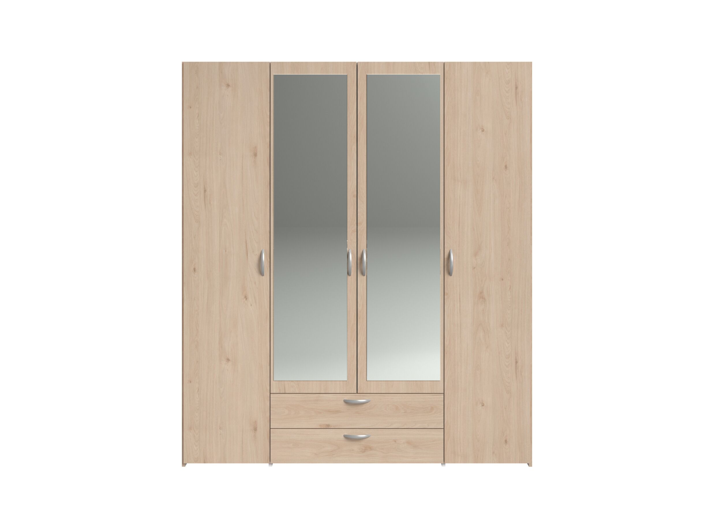 Overzichtsfoto - Kleerkast Daily 2 160cm - melamine - jackson oak