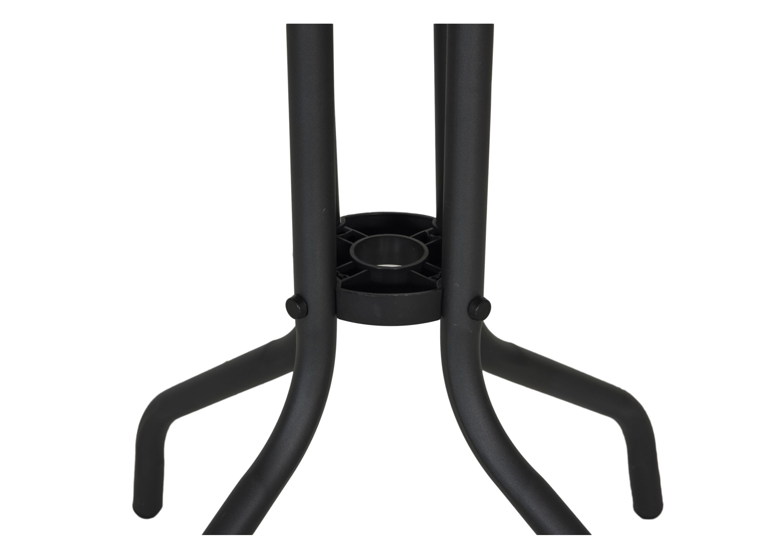 Detail - Table de jardin Close-Up Ø60x72cm - acier & verre - noir