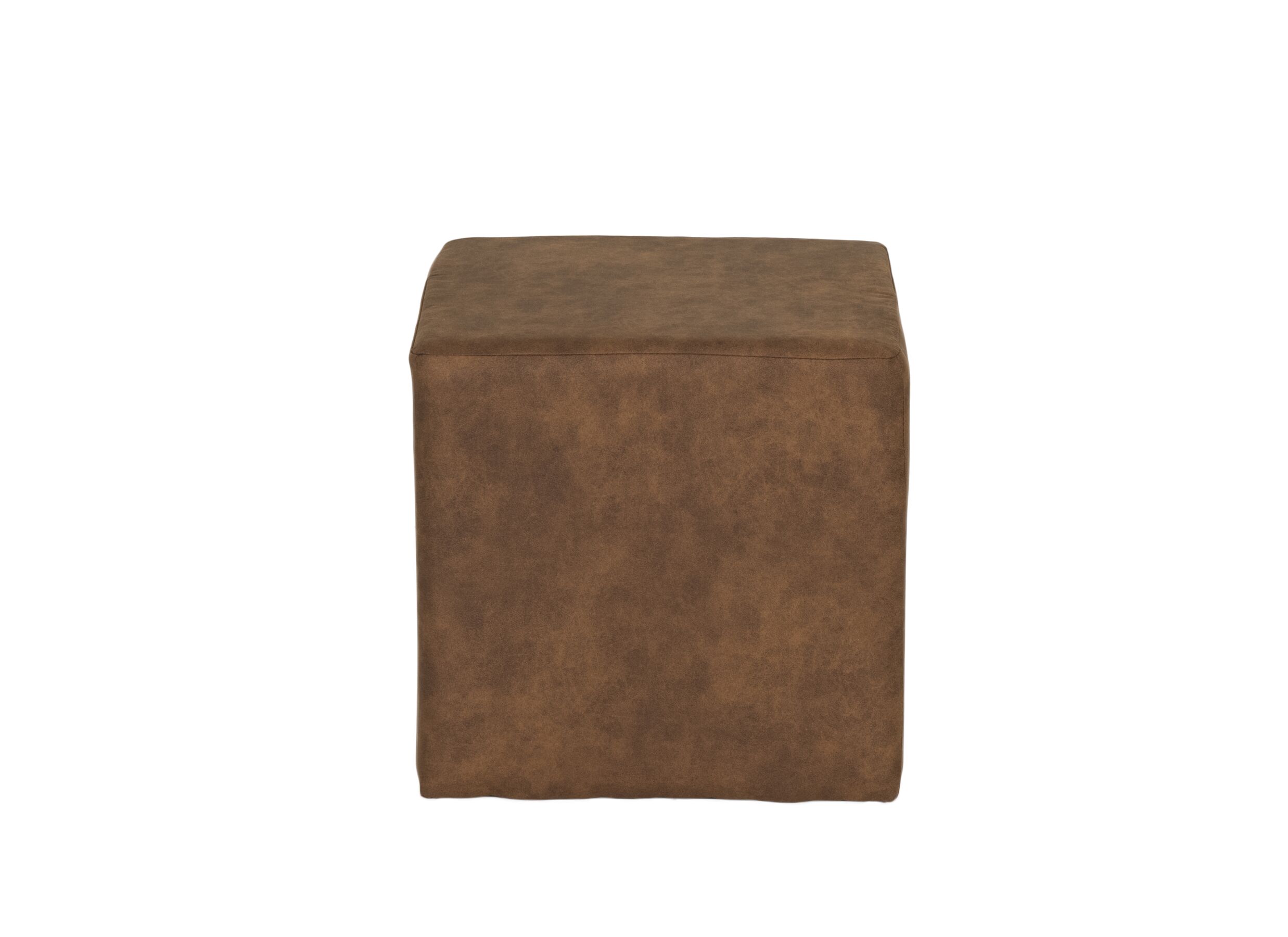 Poef Lofoten 46x46cm stof cognac
