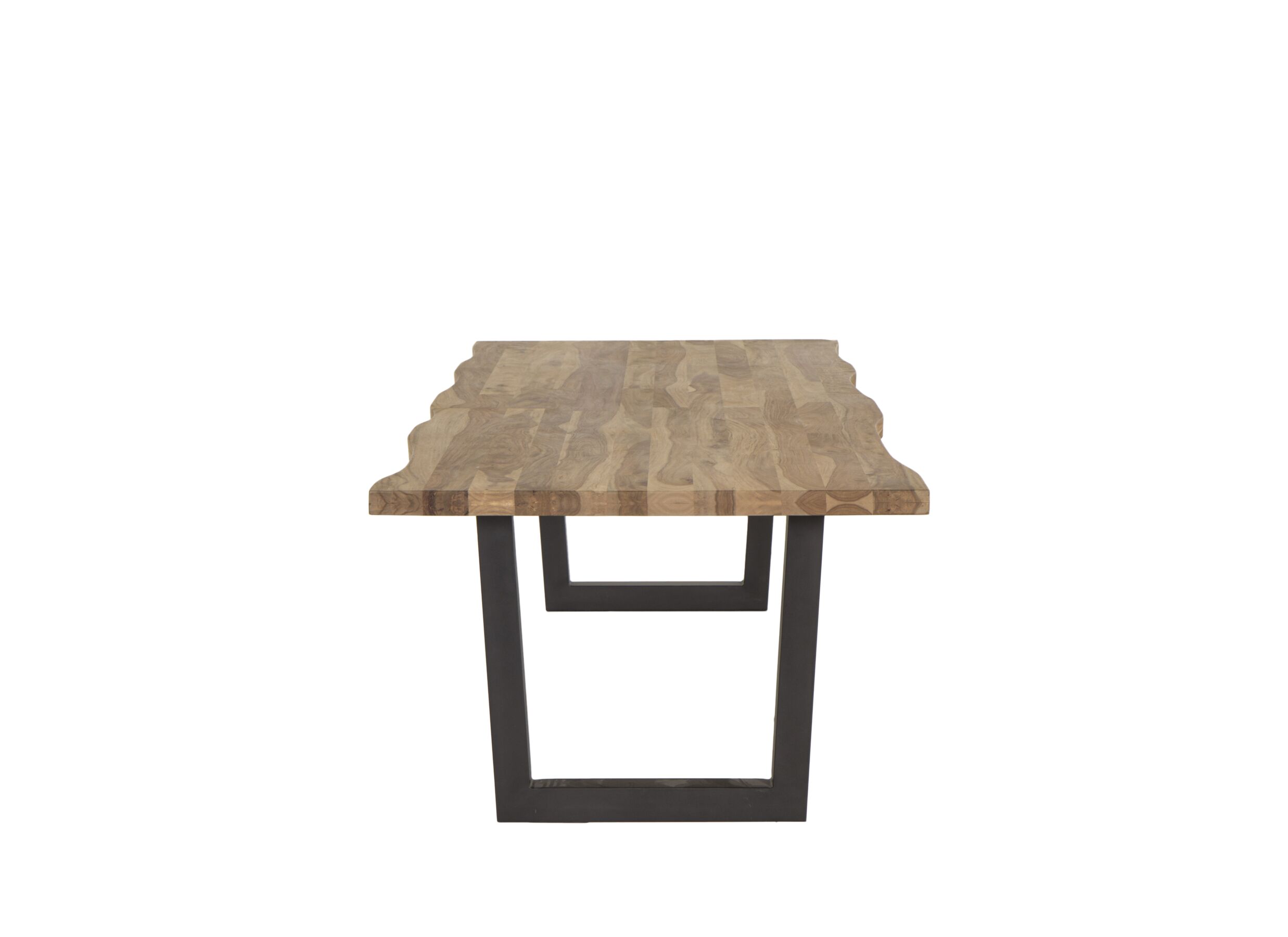Detail - Table tronc d'arbre Scarface 300x110cm - sheesham massif - naturel