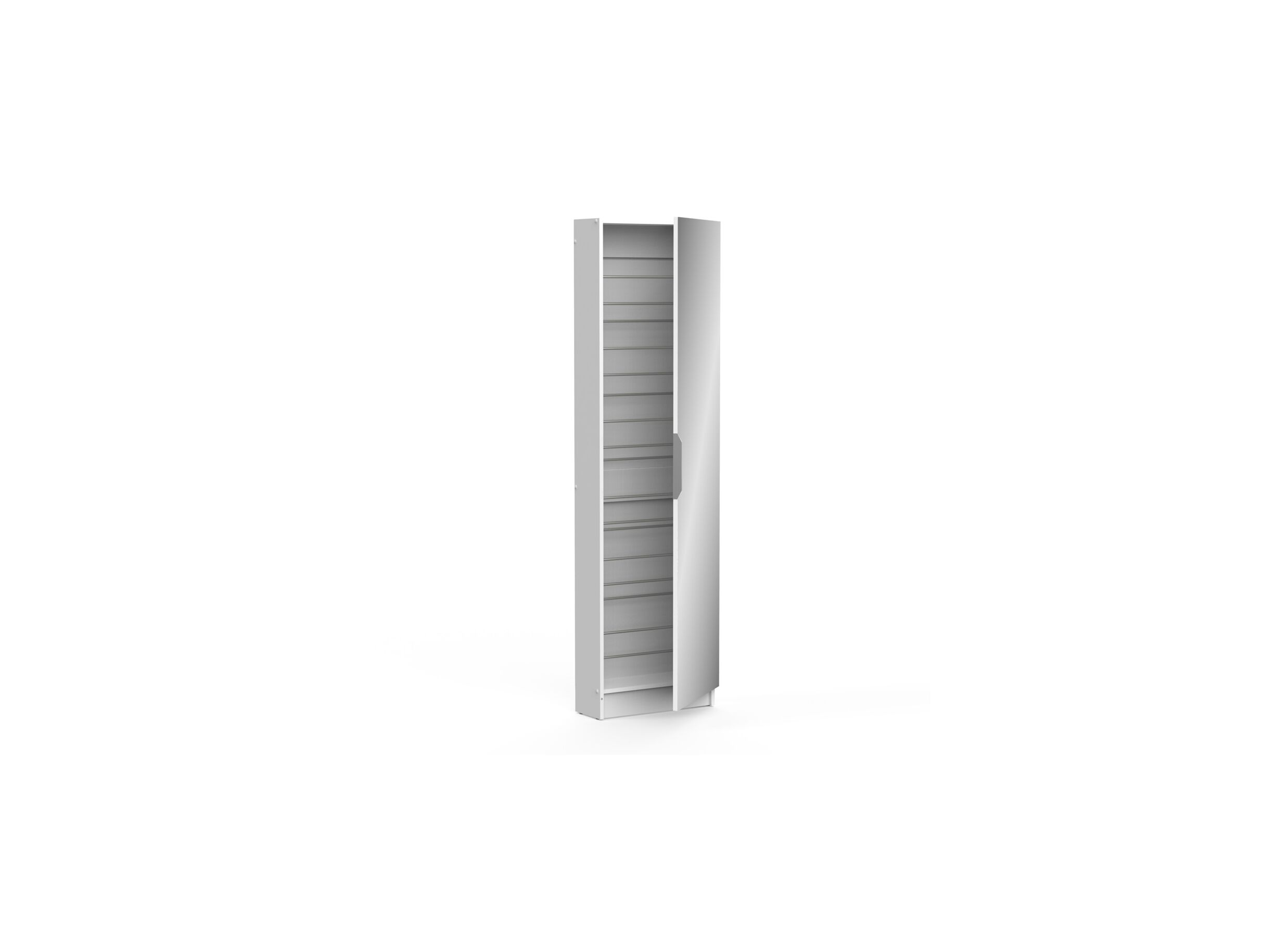Aperçu - Armoire à chaussures Zapatero 50x20x181cm blanc mat