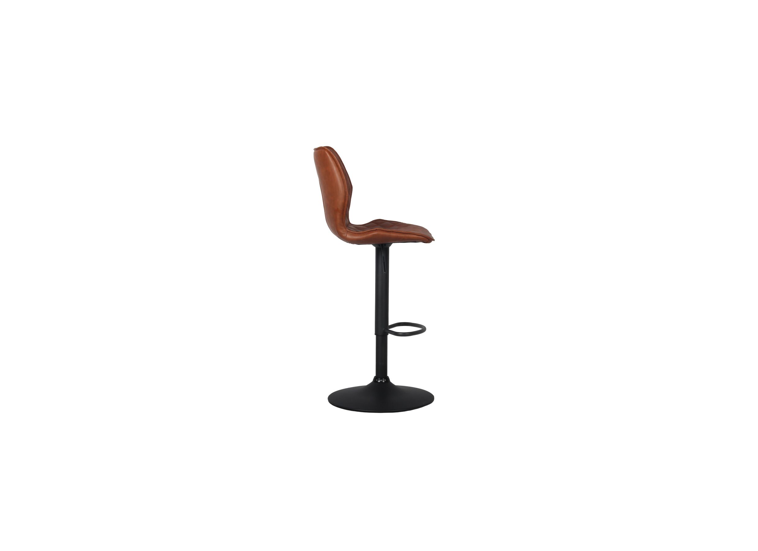 Overzichtsfoto - Barstoel Octavio ZH115cm - lederlook - cognac
