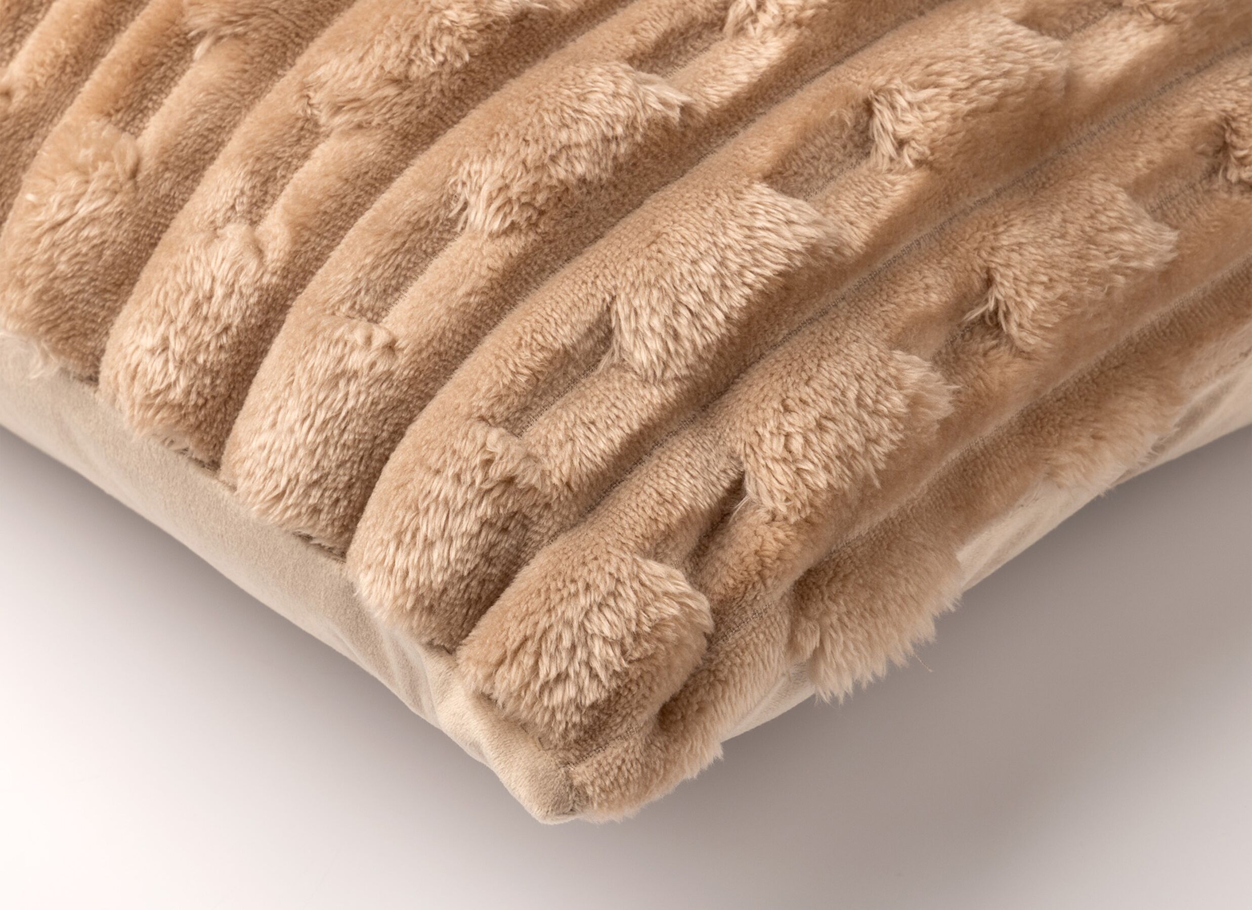 Detail - Coussin Luca 45x45cm - polyester recyclé - irish cream