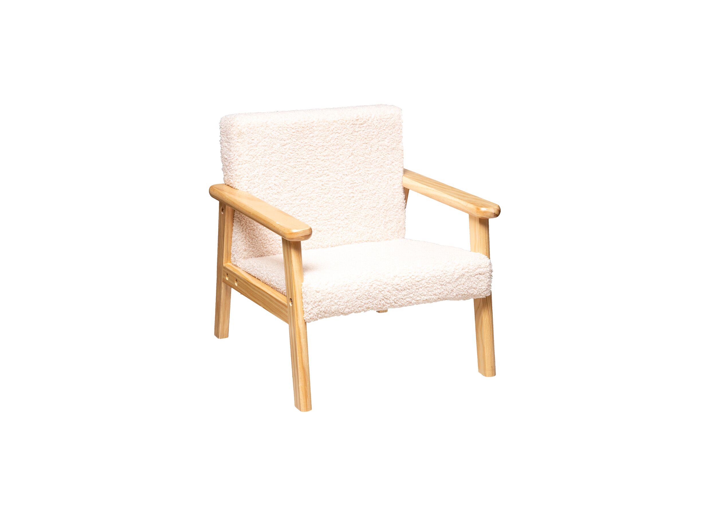 Fauteuil enfant Basile blanc - Fauteuil enfant Basile blanc