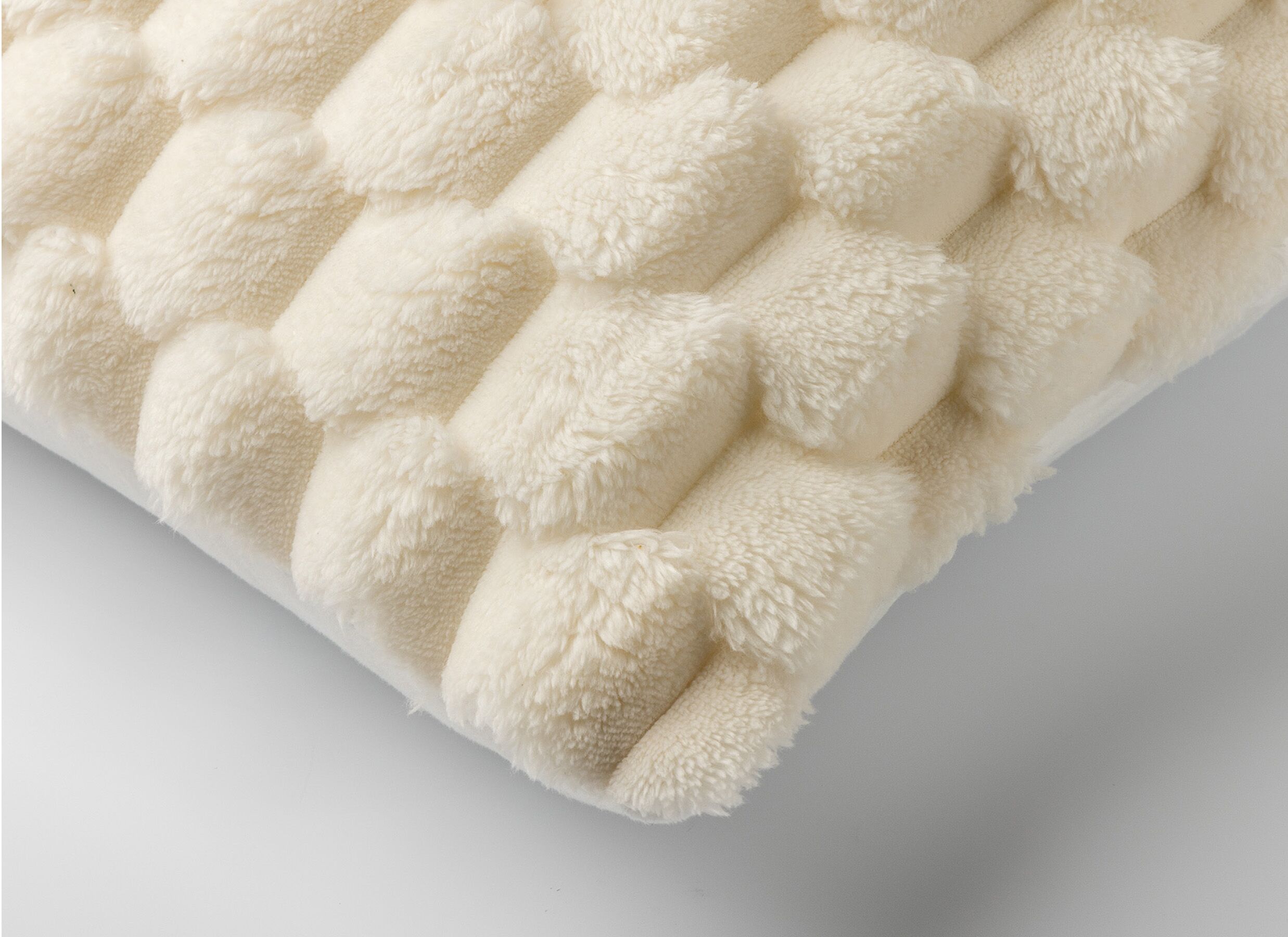 Detail - Coussin Viva 45x45cm - polyester recyclé - snow white