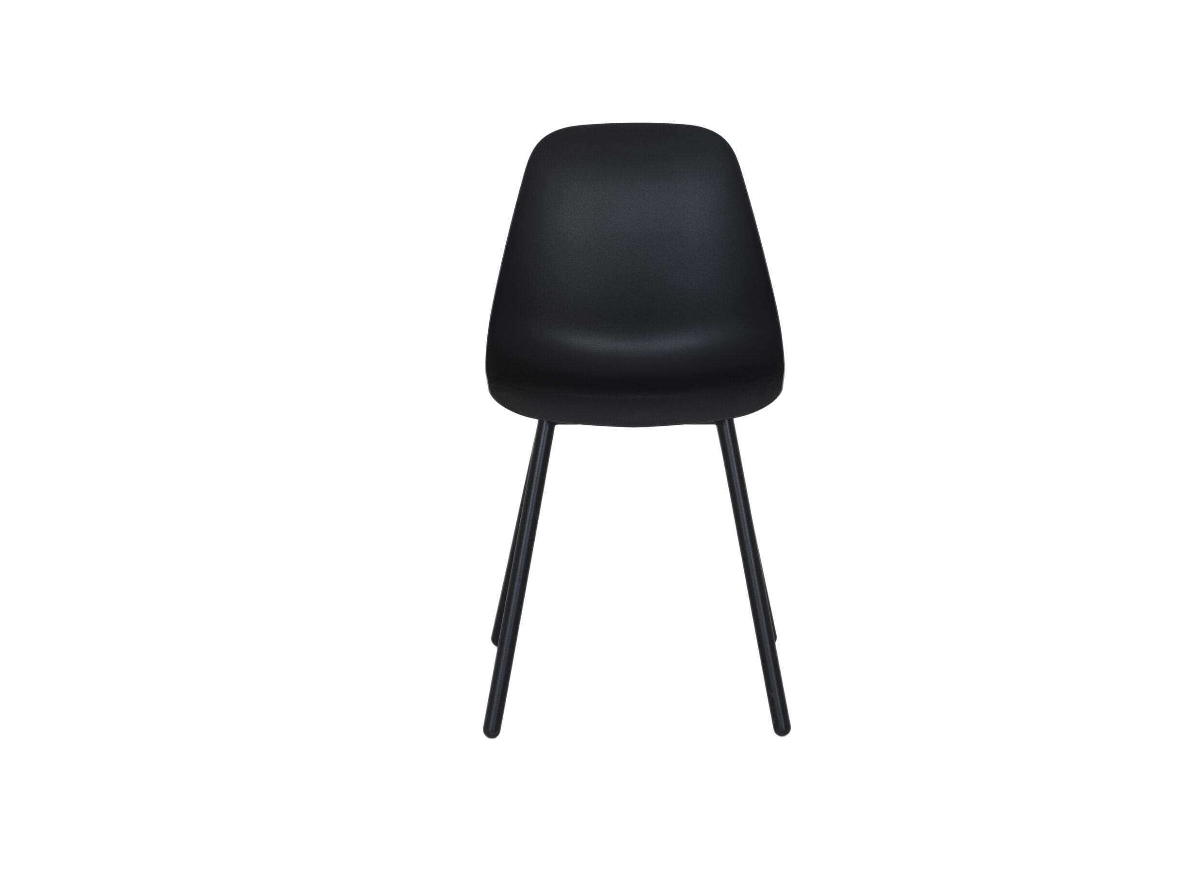 Kuipstoel Claudio 44x53,5x80,5cm - staal/polypropyleen - zwart