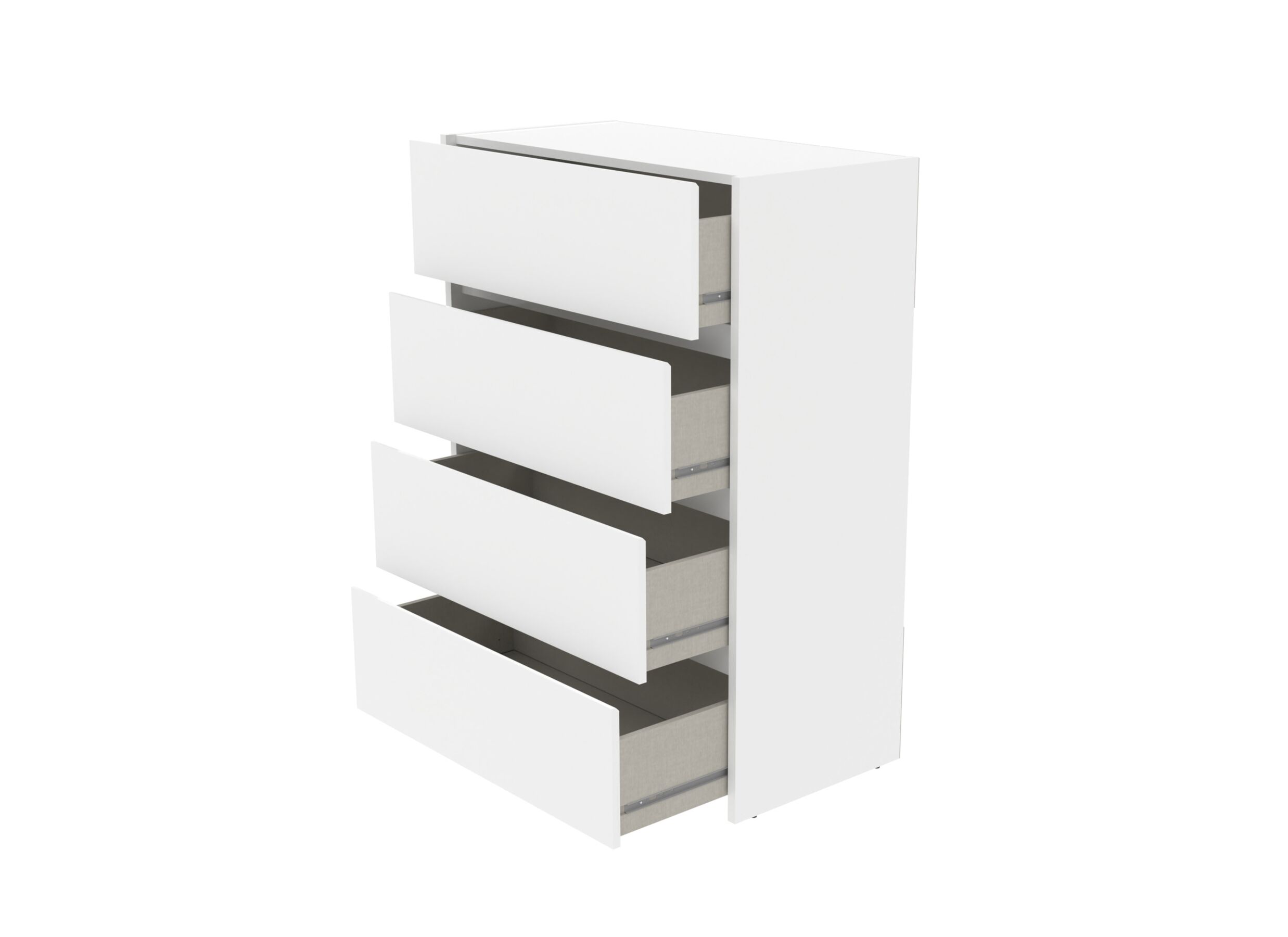 Indeling - Ladekast Mosaik 80x40x108cm - decor - wit