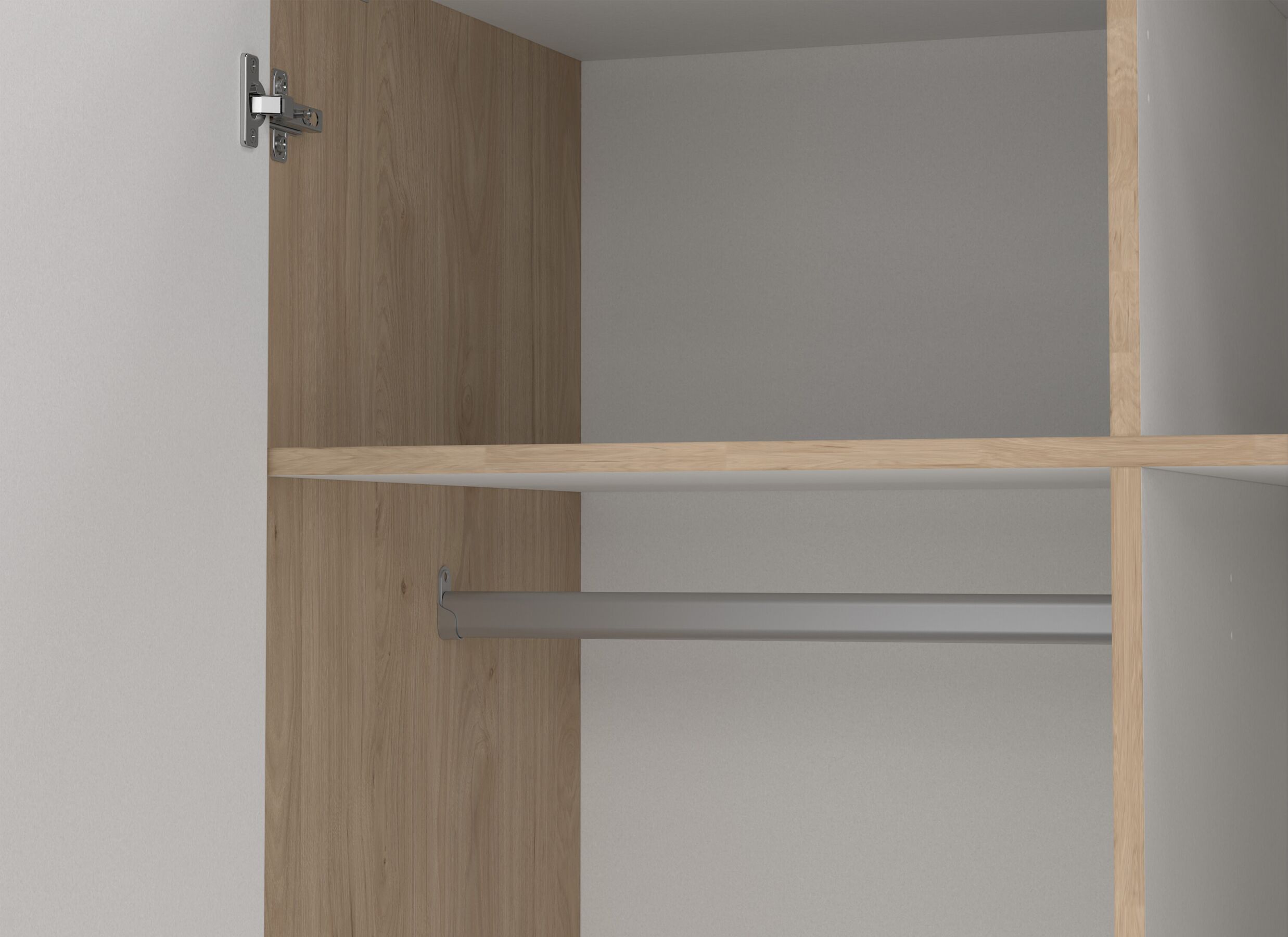 Detailfoto - Kleerkast Sprint 99cm - decor - jackson hickory