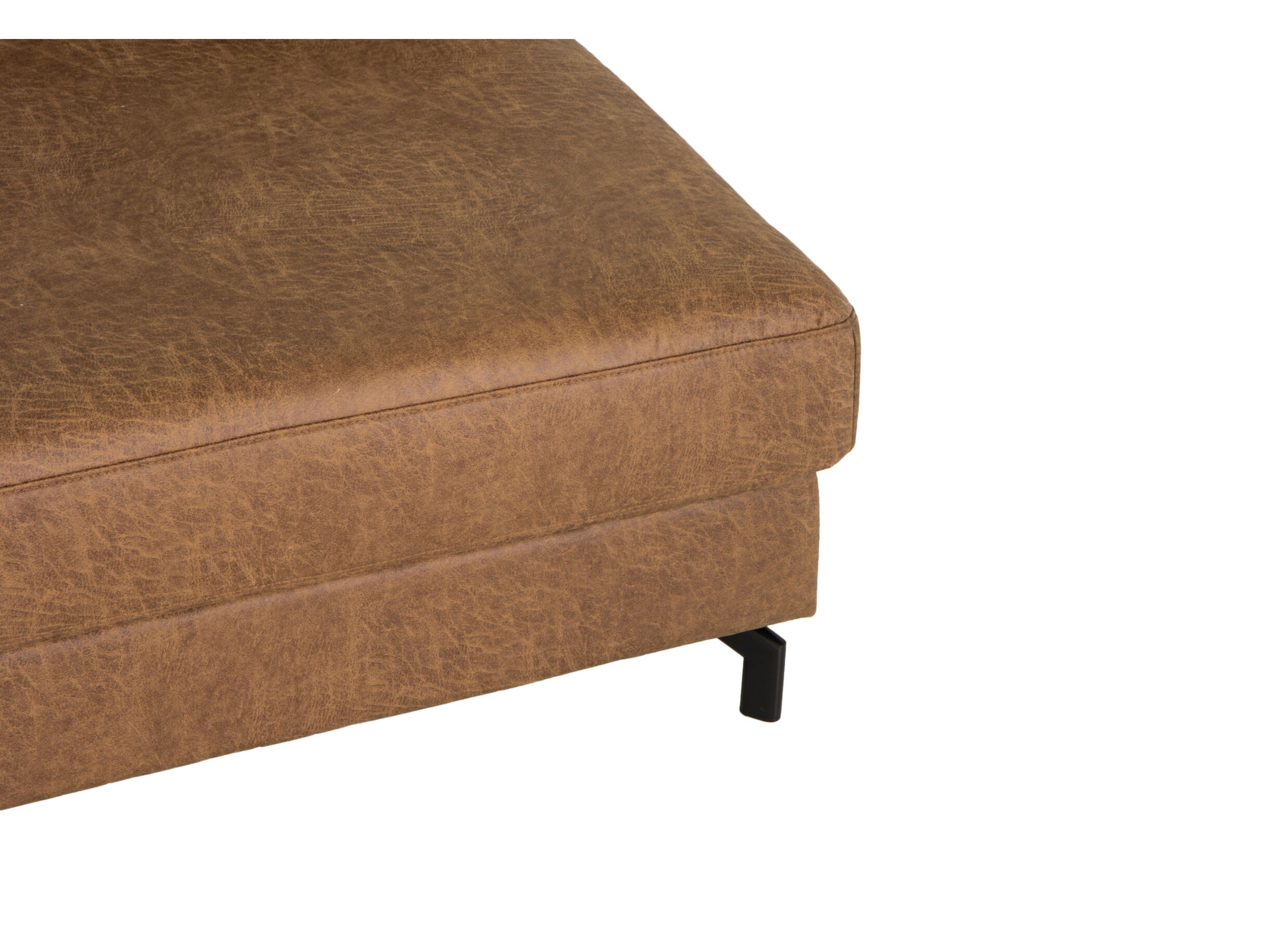 Canapé d'angle Alicante 373x228cm - tissu - cognac