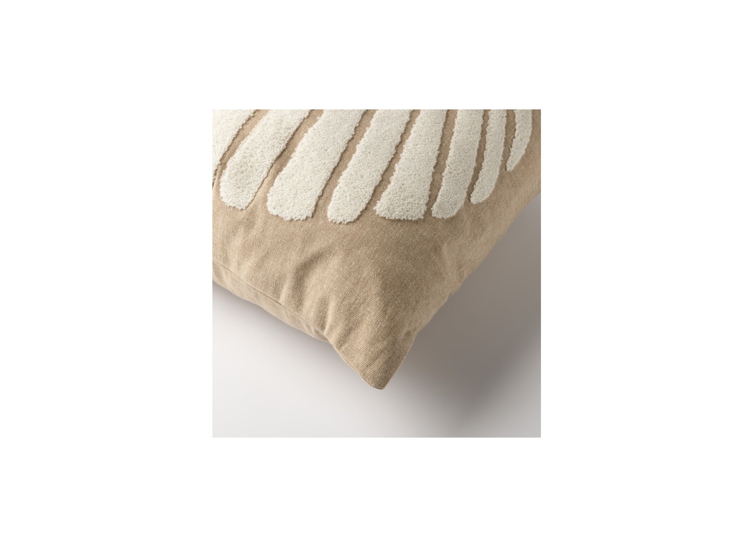Detail - Coussin Merlijn 45x45cm - tissu - irish cream