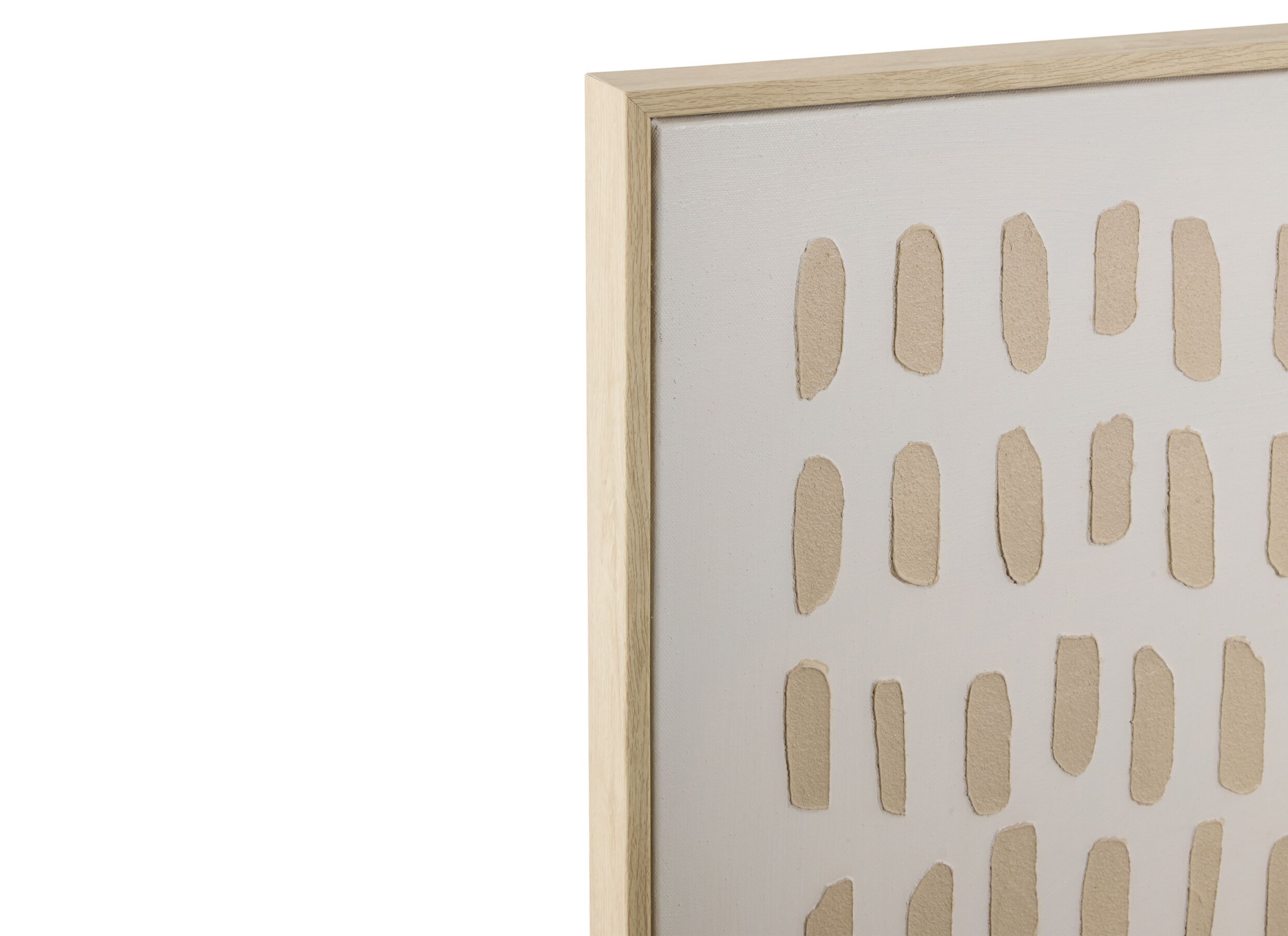 Detail - Impression sur toile 3D Lydia 78x100cm - MDF & polyester - beige