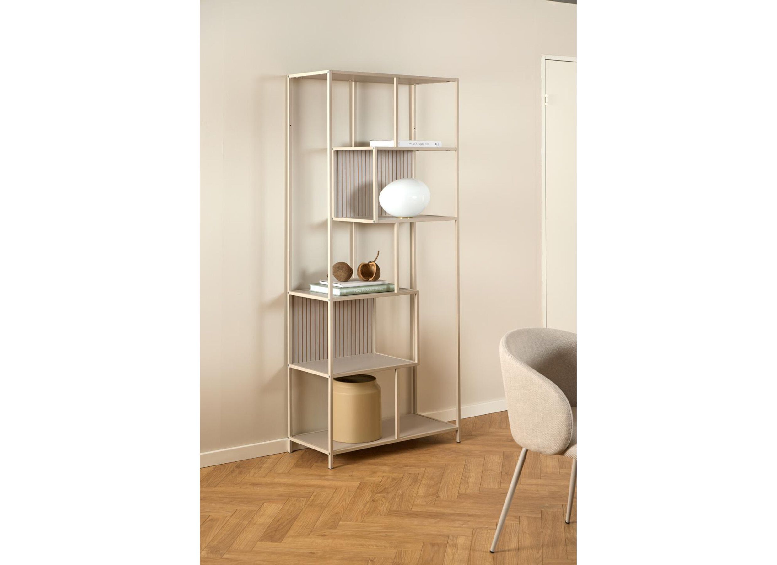 Foto ambiance - Étagère 77x35x185cm - acier poudré - gris