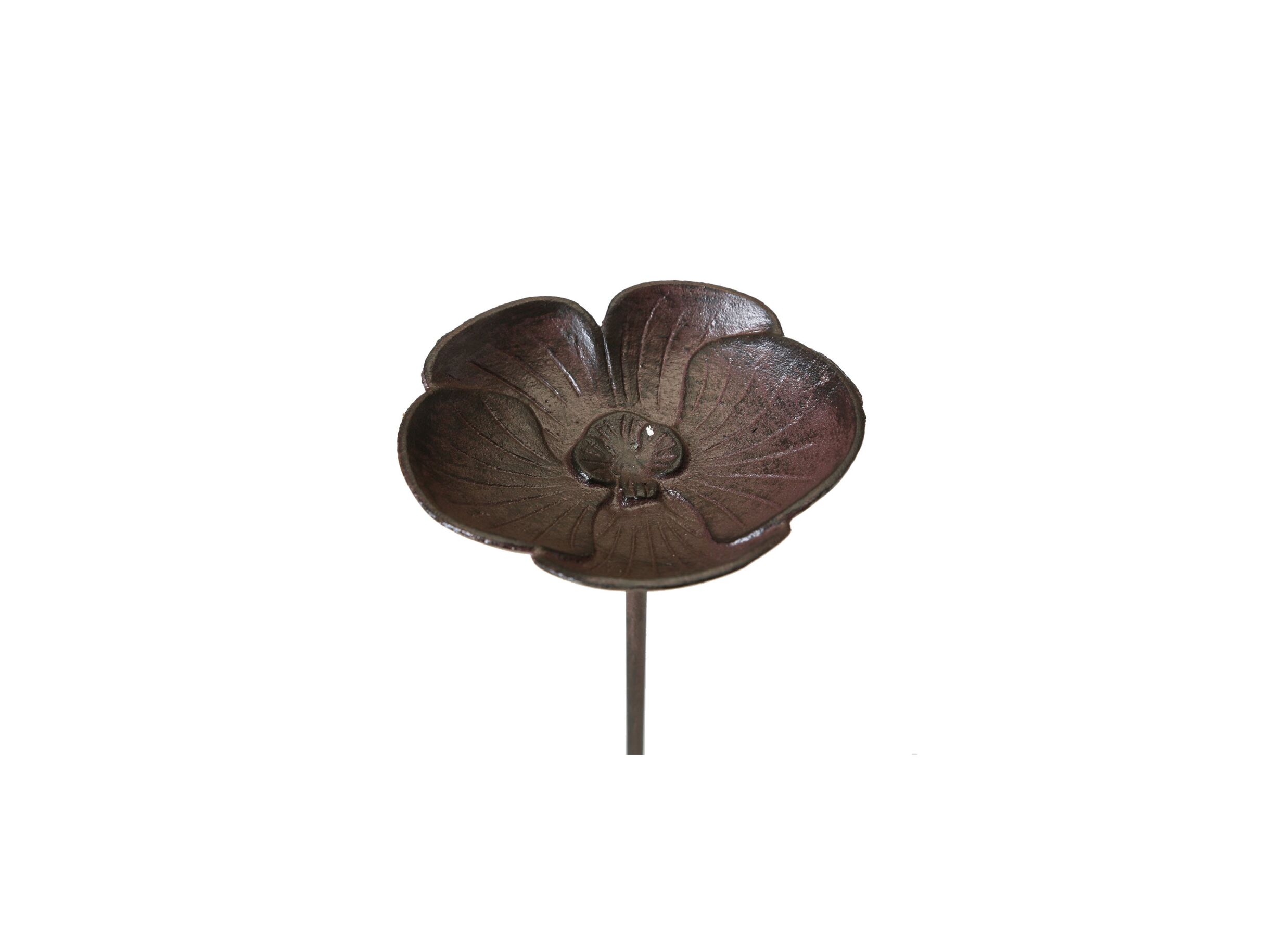 Aperçu - Bain d'oiseaux Blume H75cm - fonte - brun