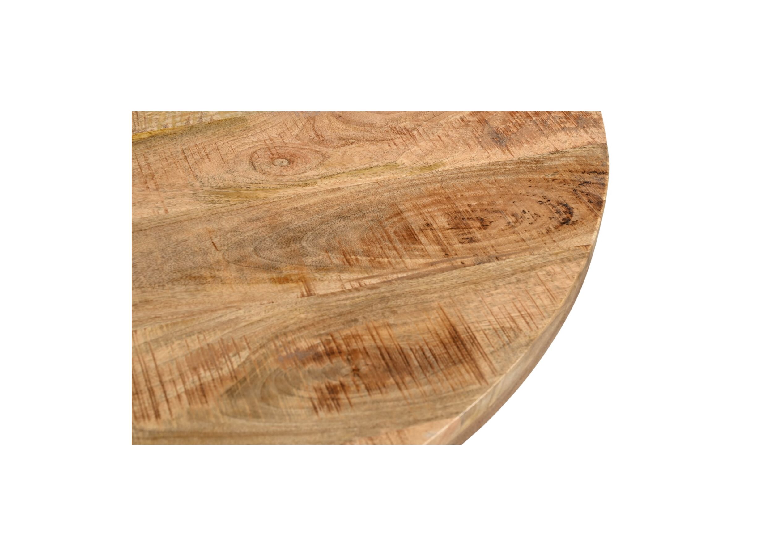 Detail - Table ronde Sofia Ø110cm - manguier massif - naturel
