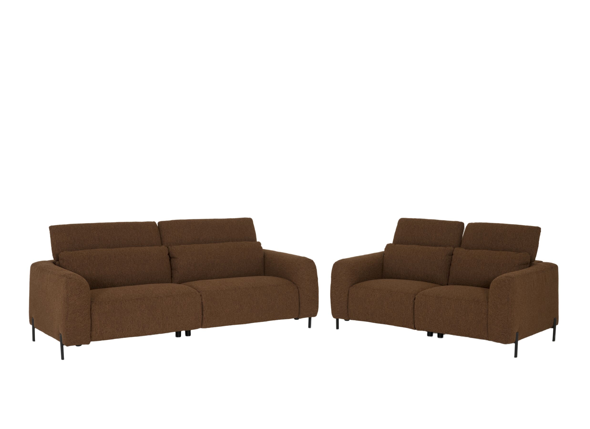 Overzichtsfoto - Zetel Piran 3+2-zit - stof - hazel met relax