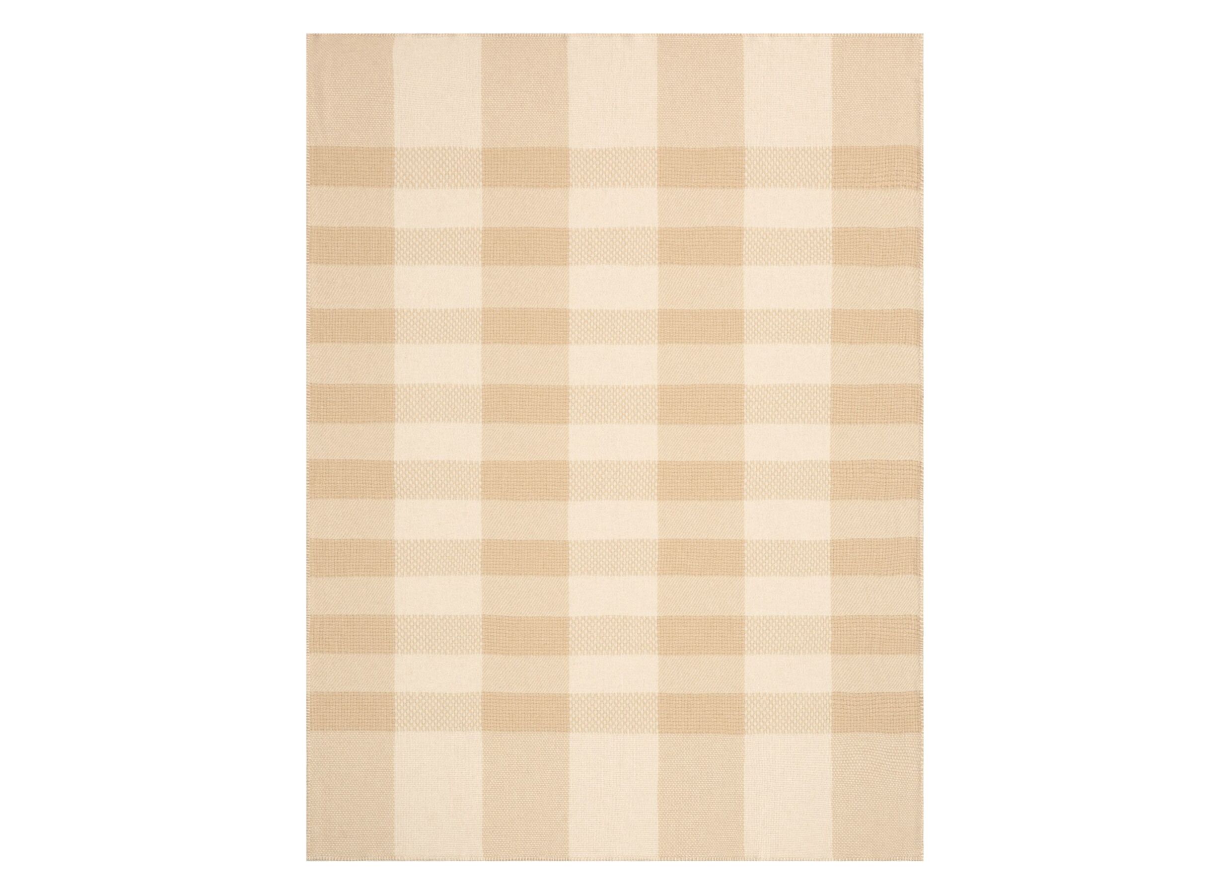 Hoofdfoto - Plaid Crossweft Beige 150x200cm - wol - beige
