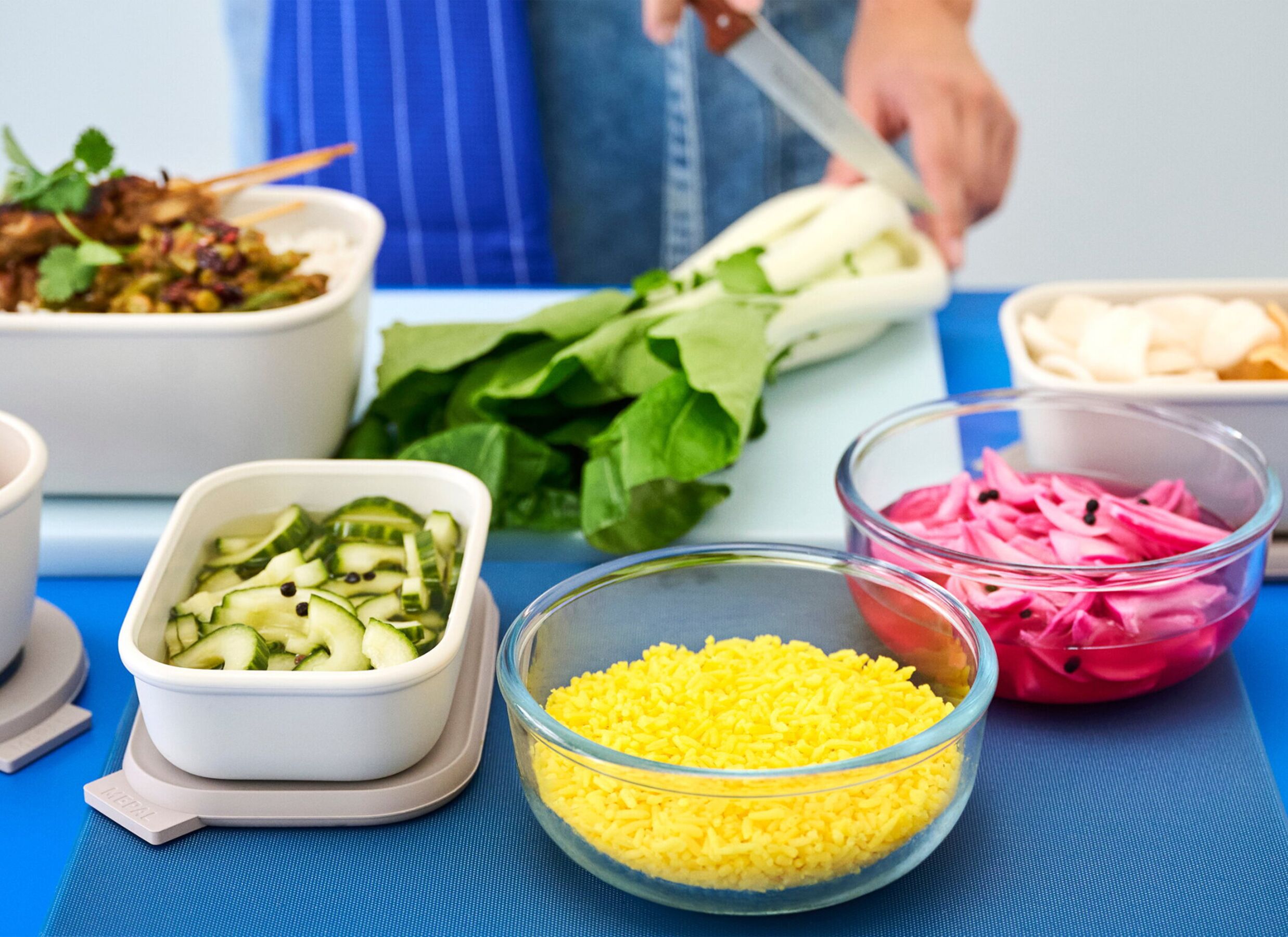 Foto ambiance - Boîte de conservation Cirqula 500ml Mepal - verre - nordic sage