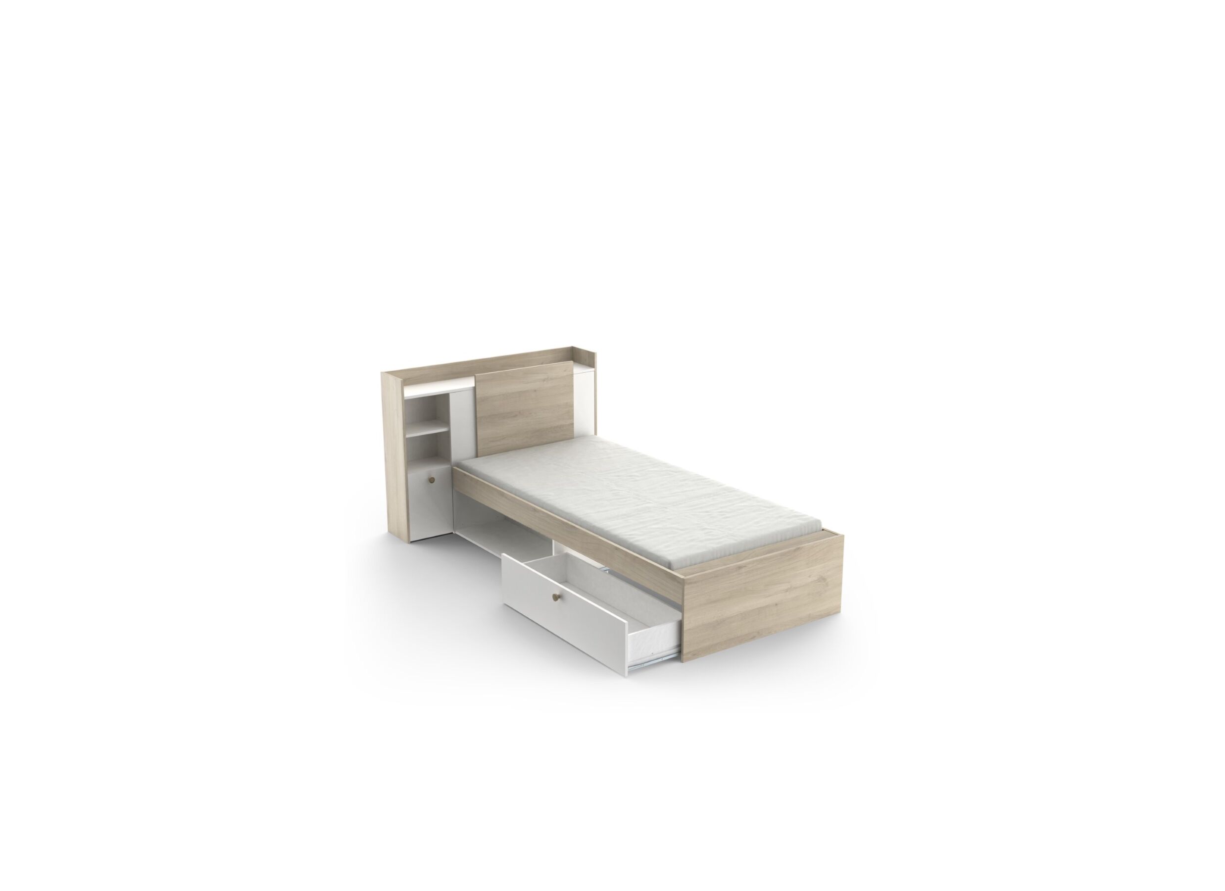 Lit Life 90x190/200cm avec rangement