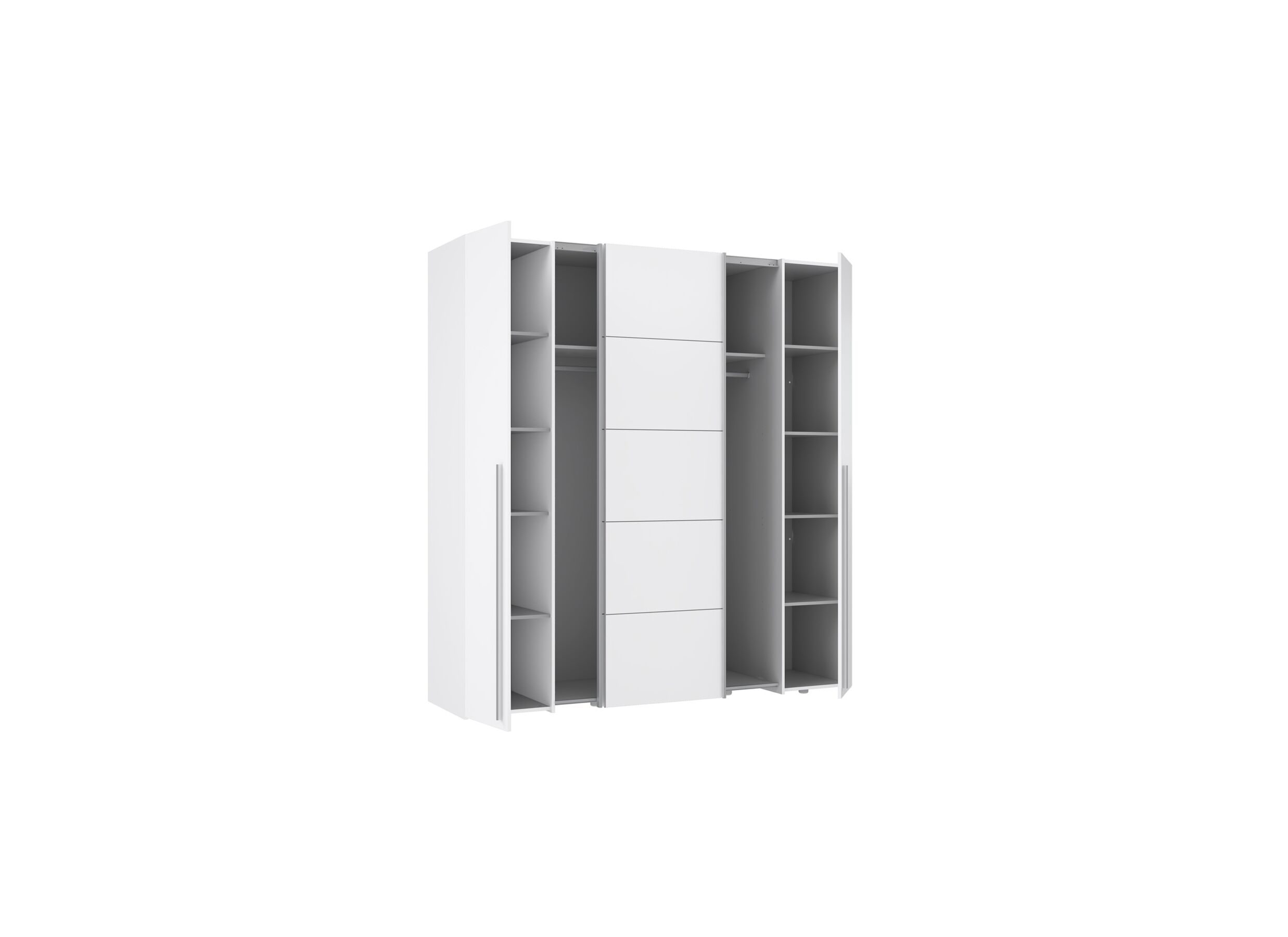 Garde-robe Narago 200cm - décor - blanc