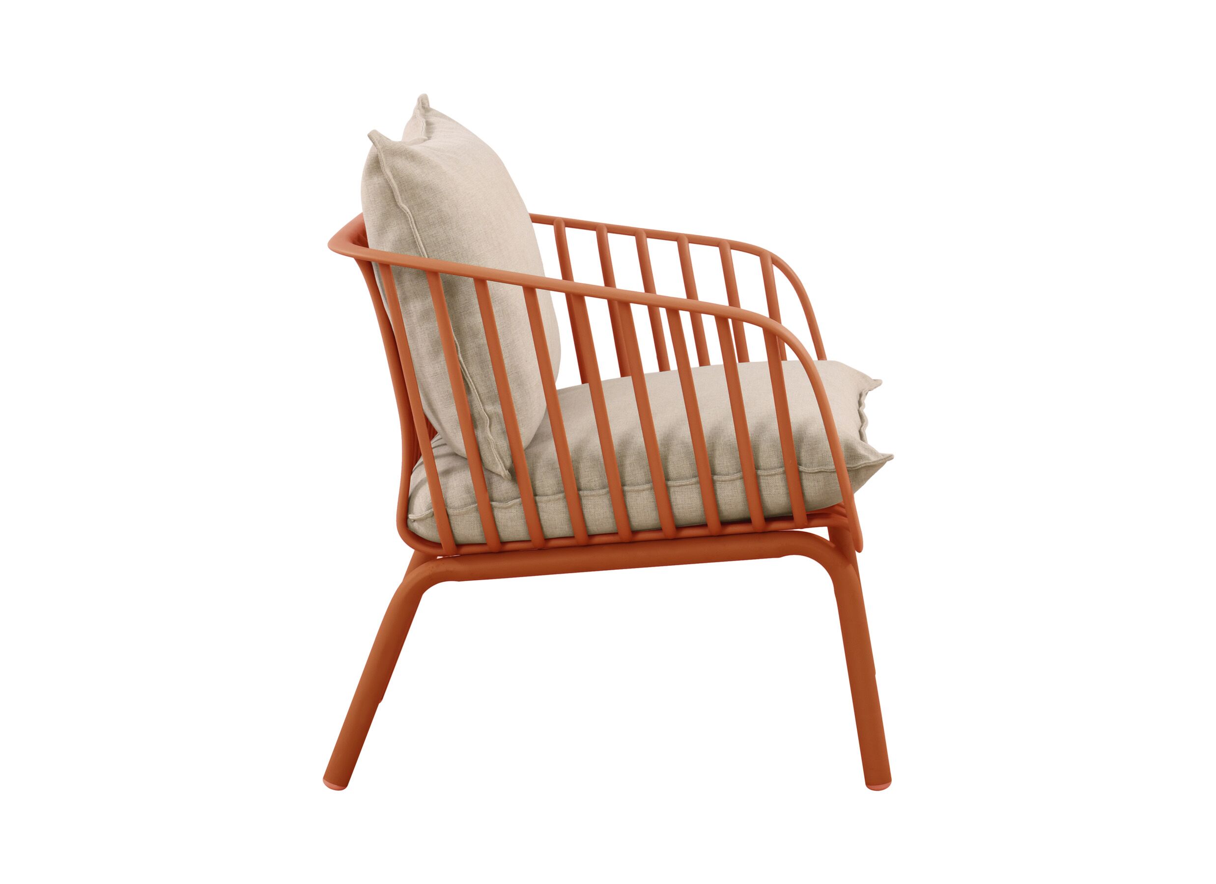 Aperçu - Salon lounge Copacabana métal - orange