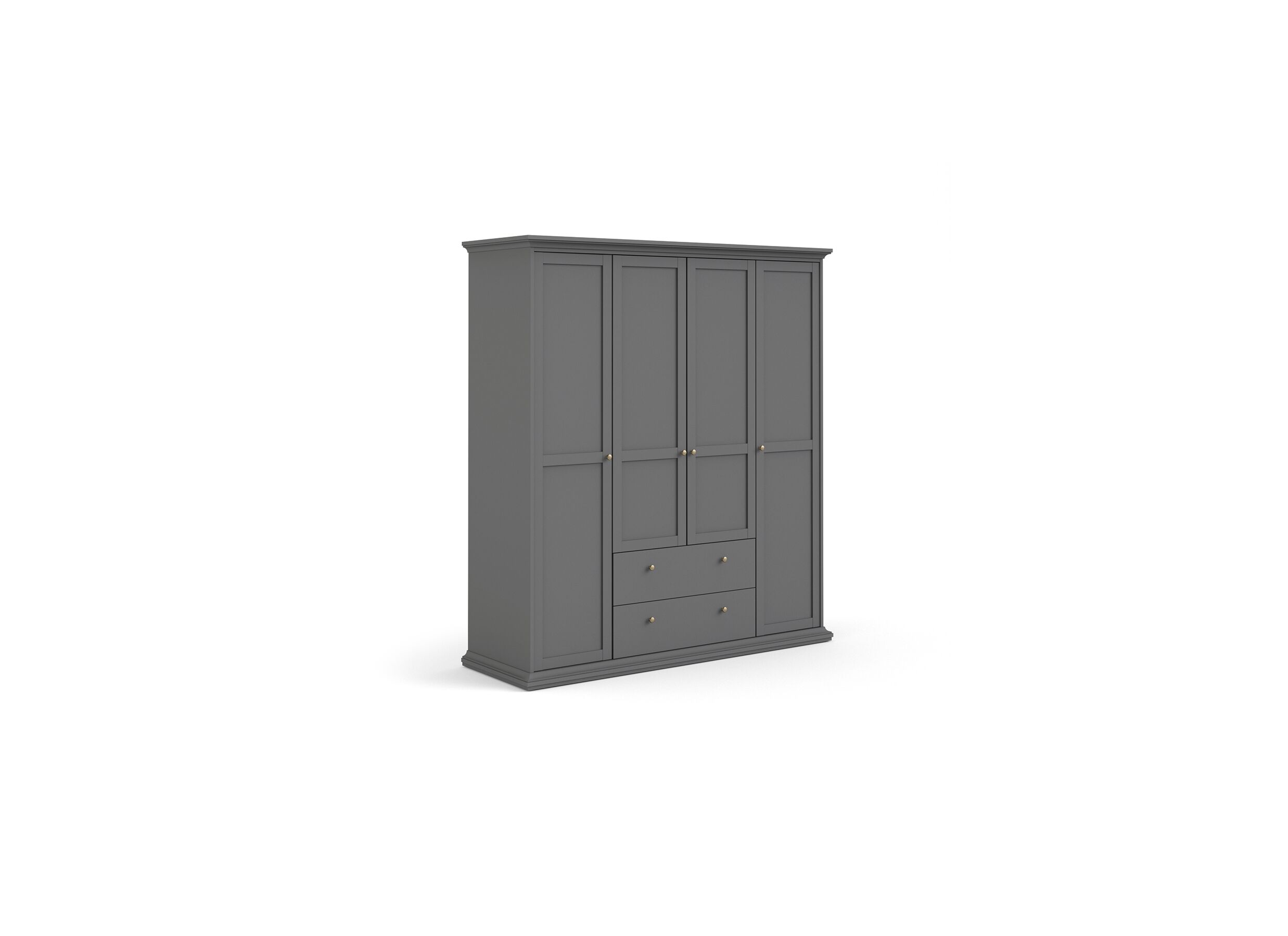 Garde-robe Paris 181cm - Garde-robe Paris 181cm - décor - gris mat