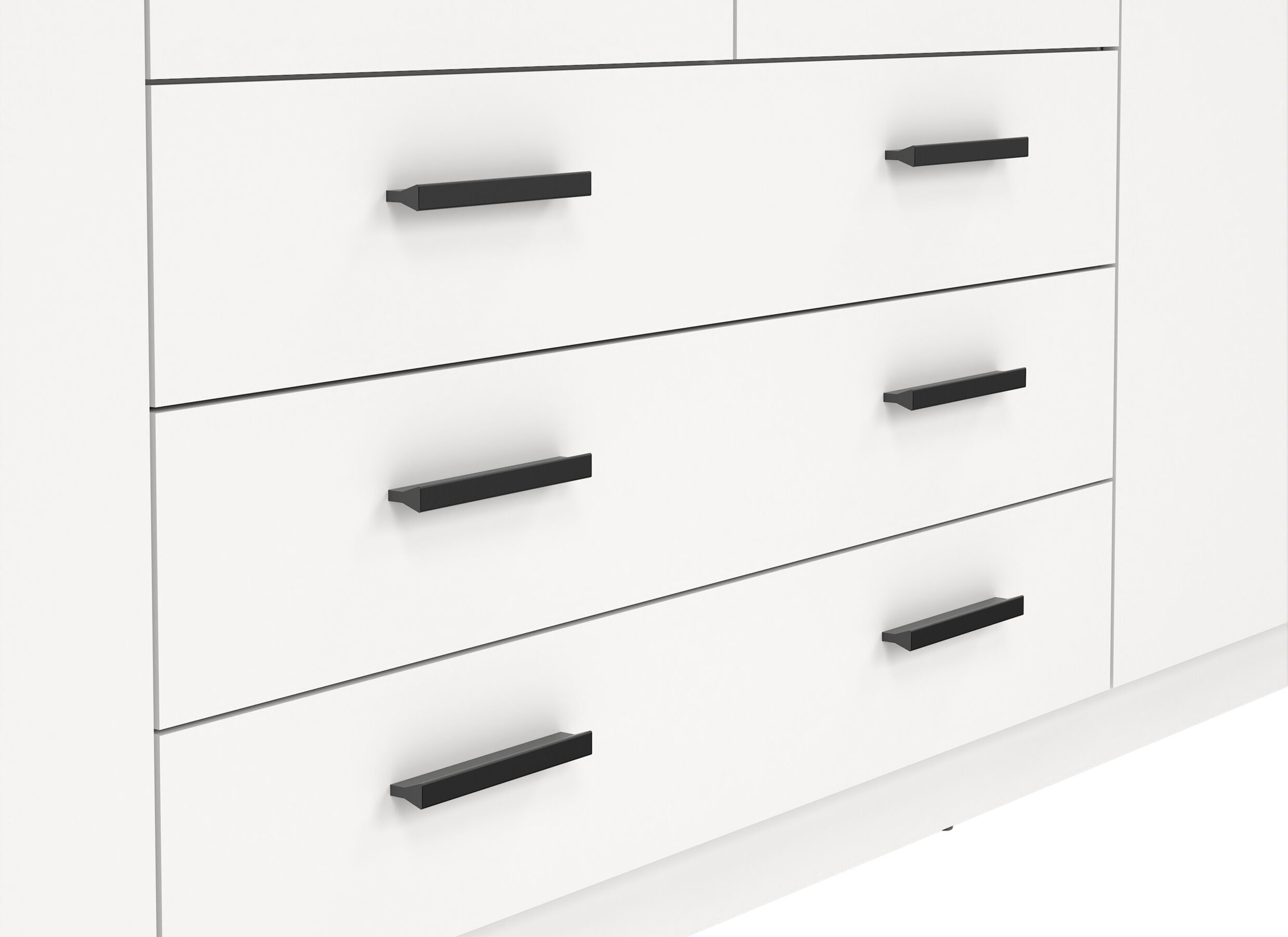 Detail - Garde-robe Sprint 196cm - décor - blanc