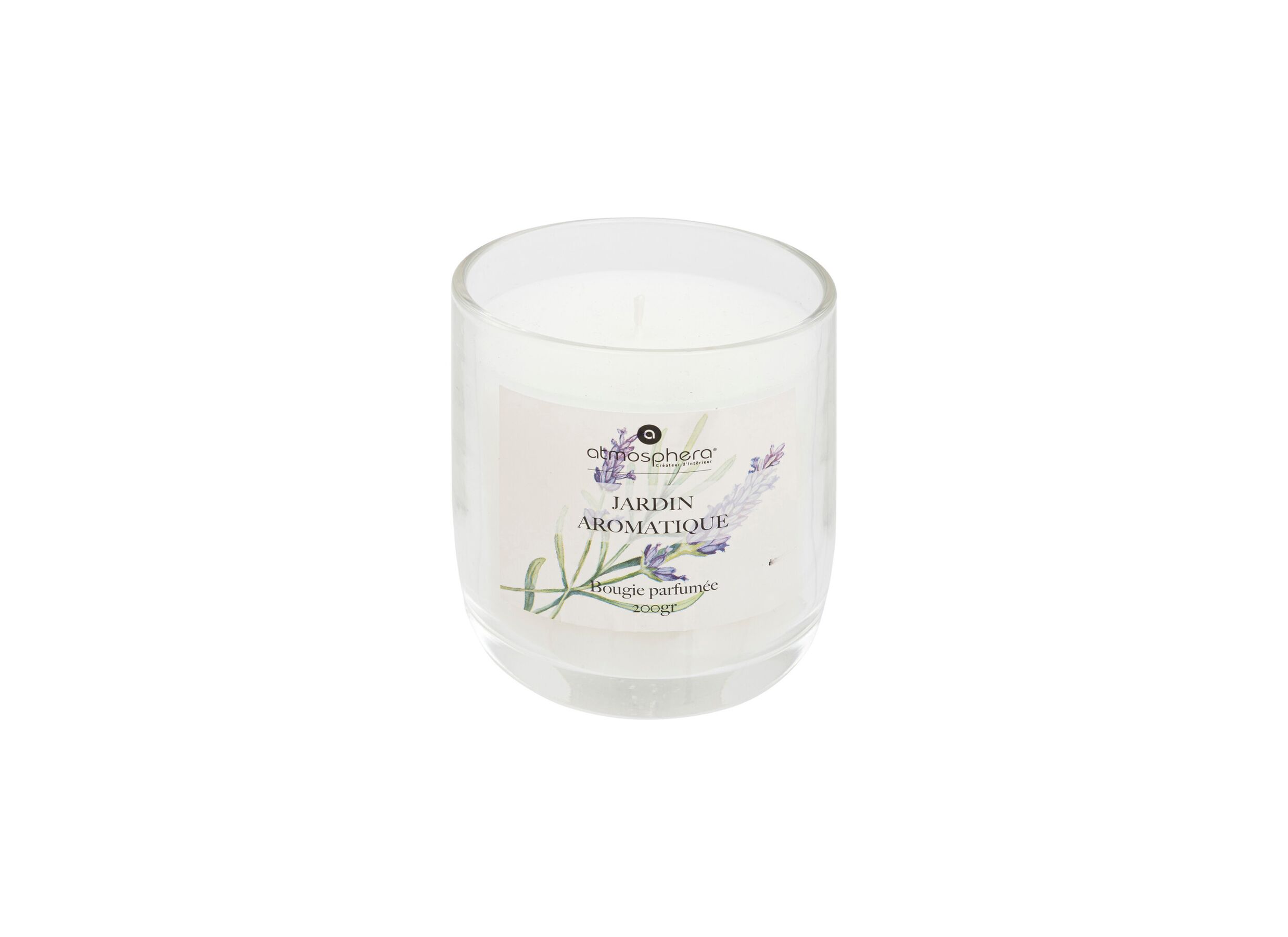 Geurkaars Oudy Lavendel H9,5cm 30u wit