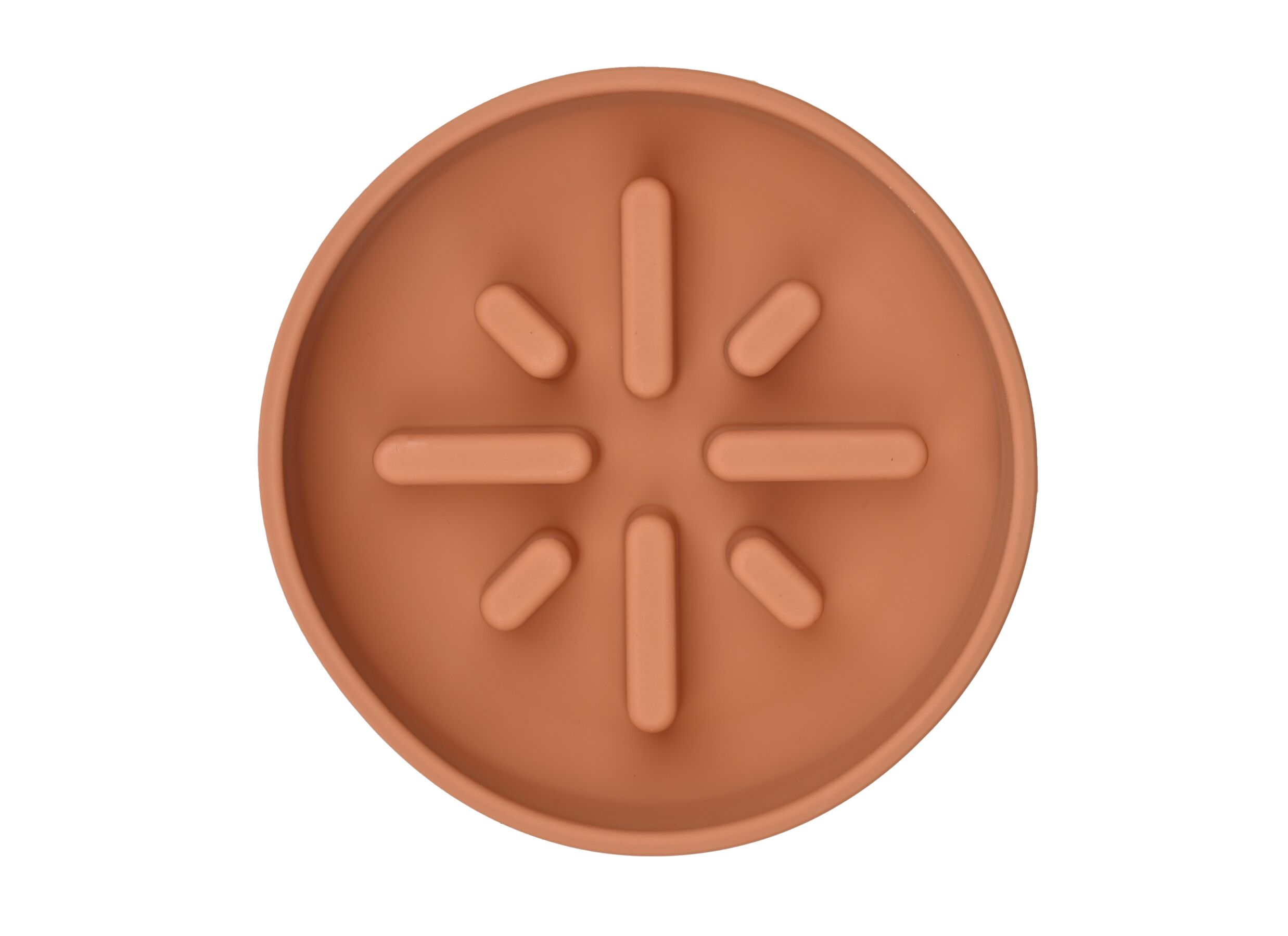 Aperçu - Gamelle Sili Nourrisseur lent 1400ml - silicone - terracotta