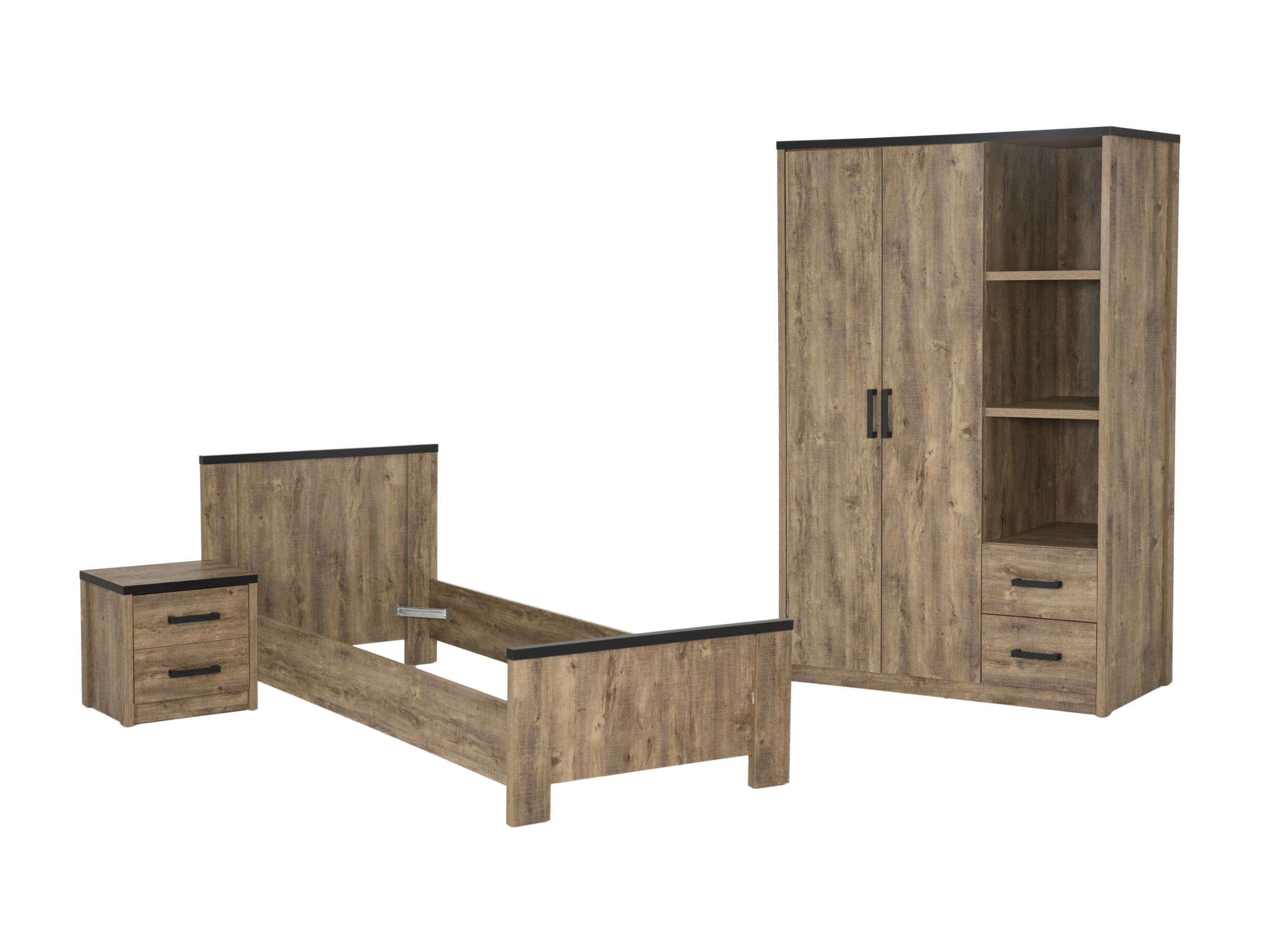 Chambre enfant Esra avec armoire 2 portes - Chambre enfant Esra avec armoire 2 portes