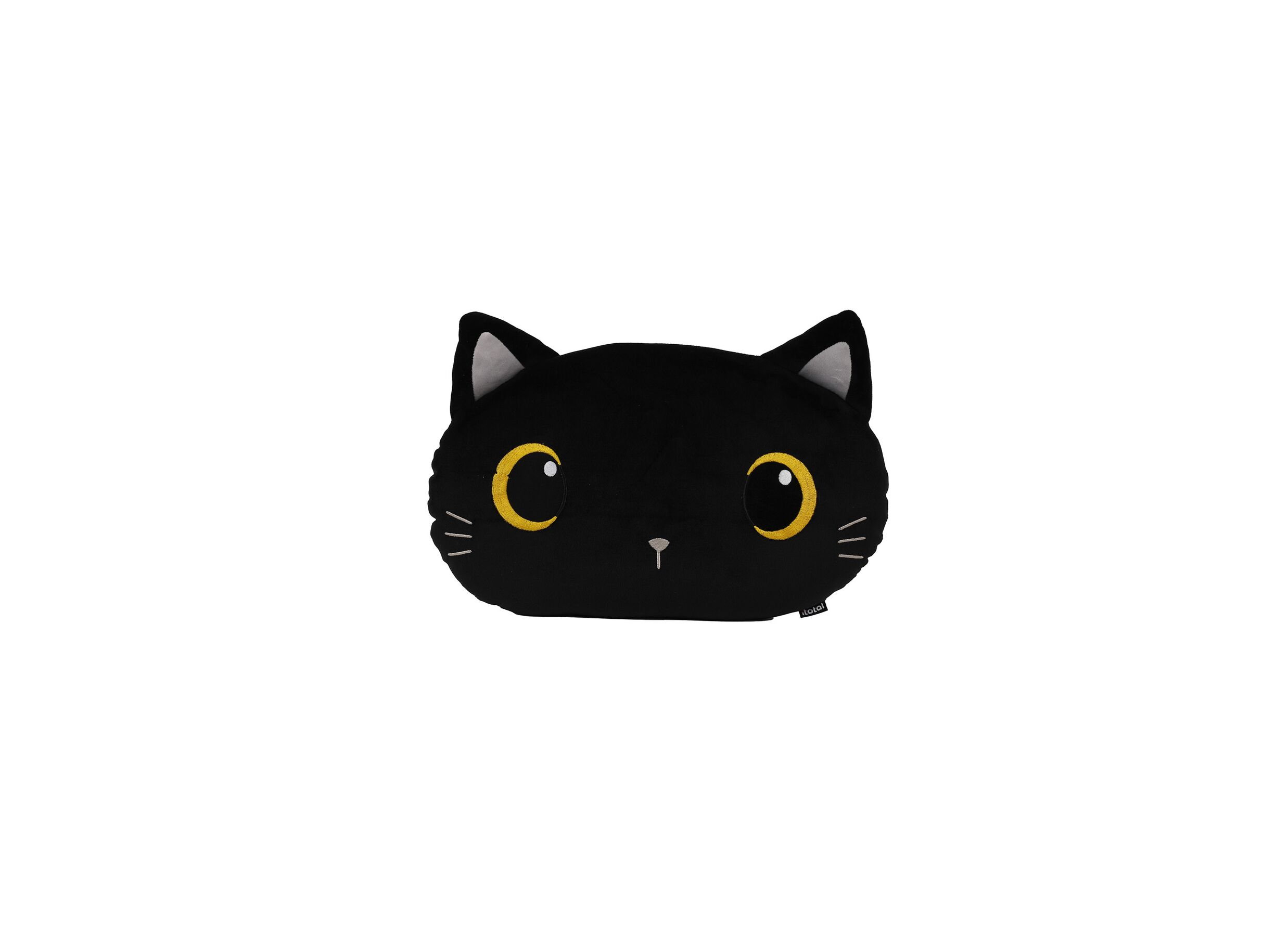 Kussen Kat - stof - zwart - Coussin Chat - tissu - noir