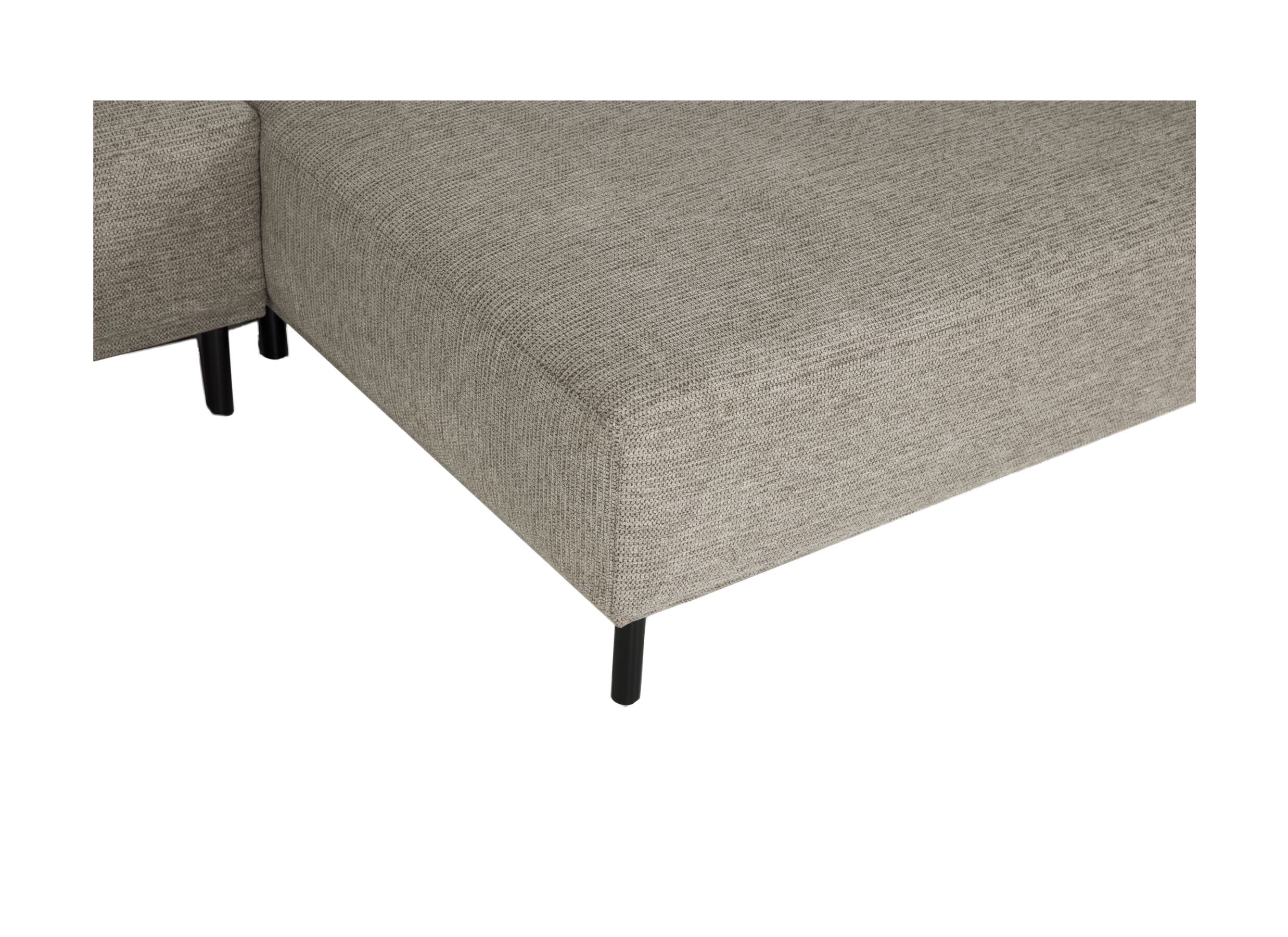 Detailfoto - Hoeksalon Kent 390x230cm - stof - grijs