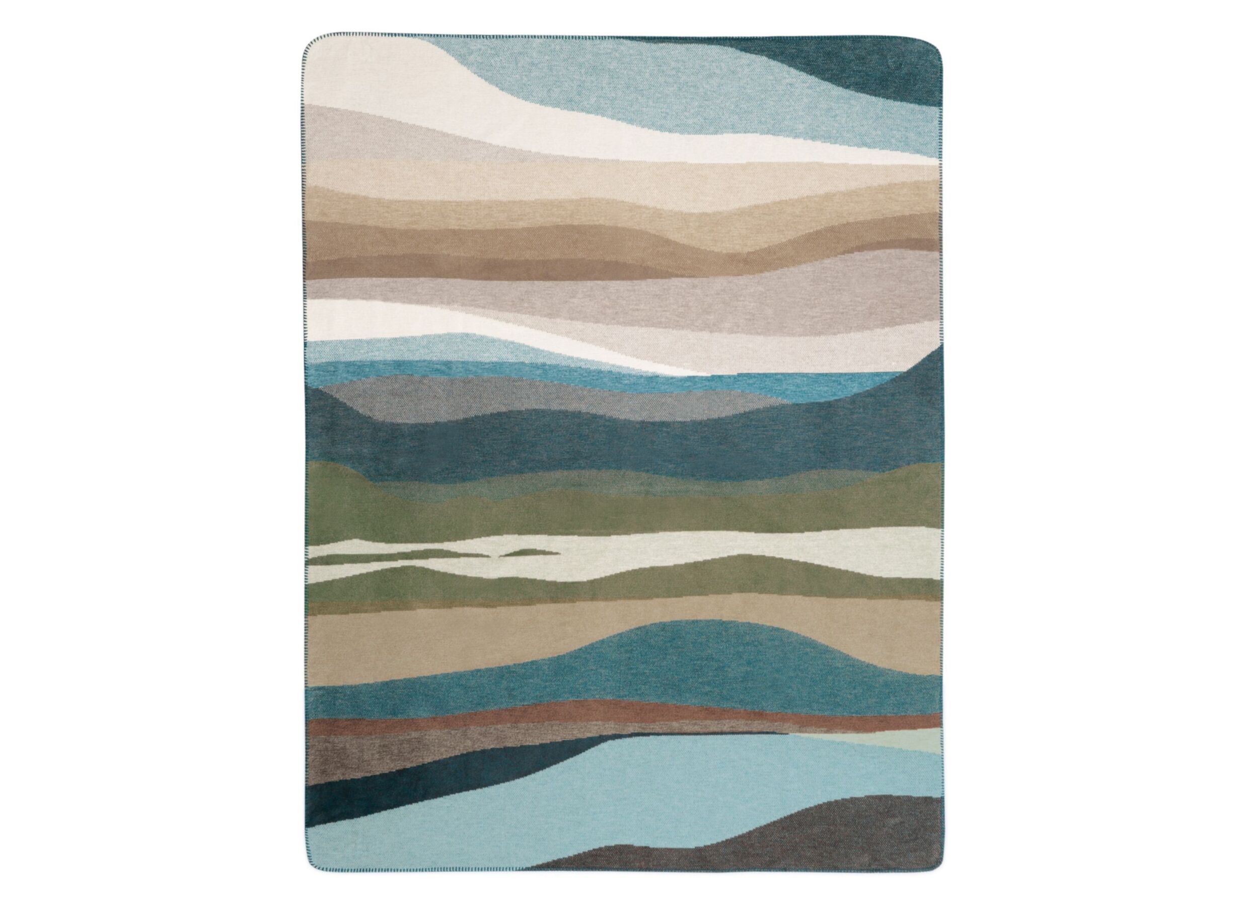 Plaid Iceland Horizon 150x200cm - katoen & polyacryl - multicolor - Plaid Iceland Horizon 150x200cm - katoen & polyacryl - multicolor