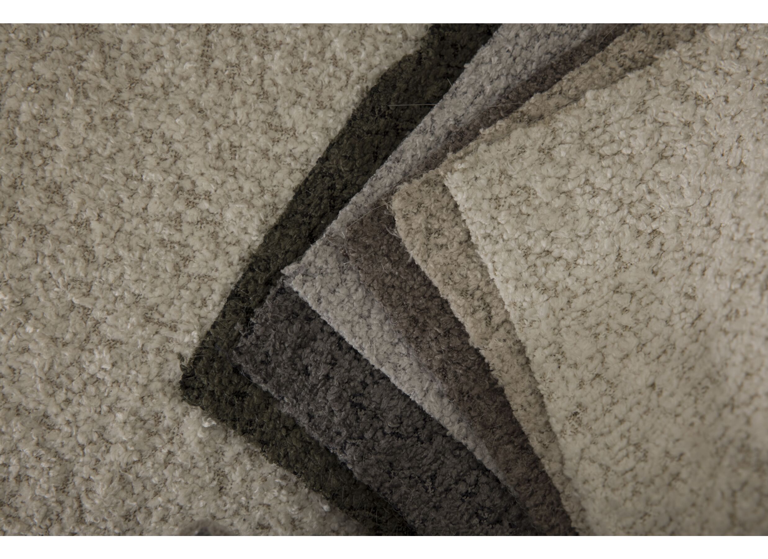 Fauteuil pivotant Alken 87x87x77cm - bouclé - beige