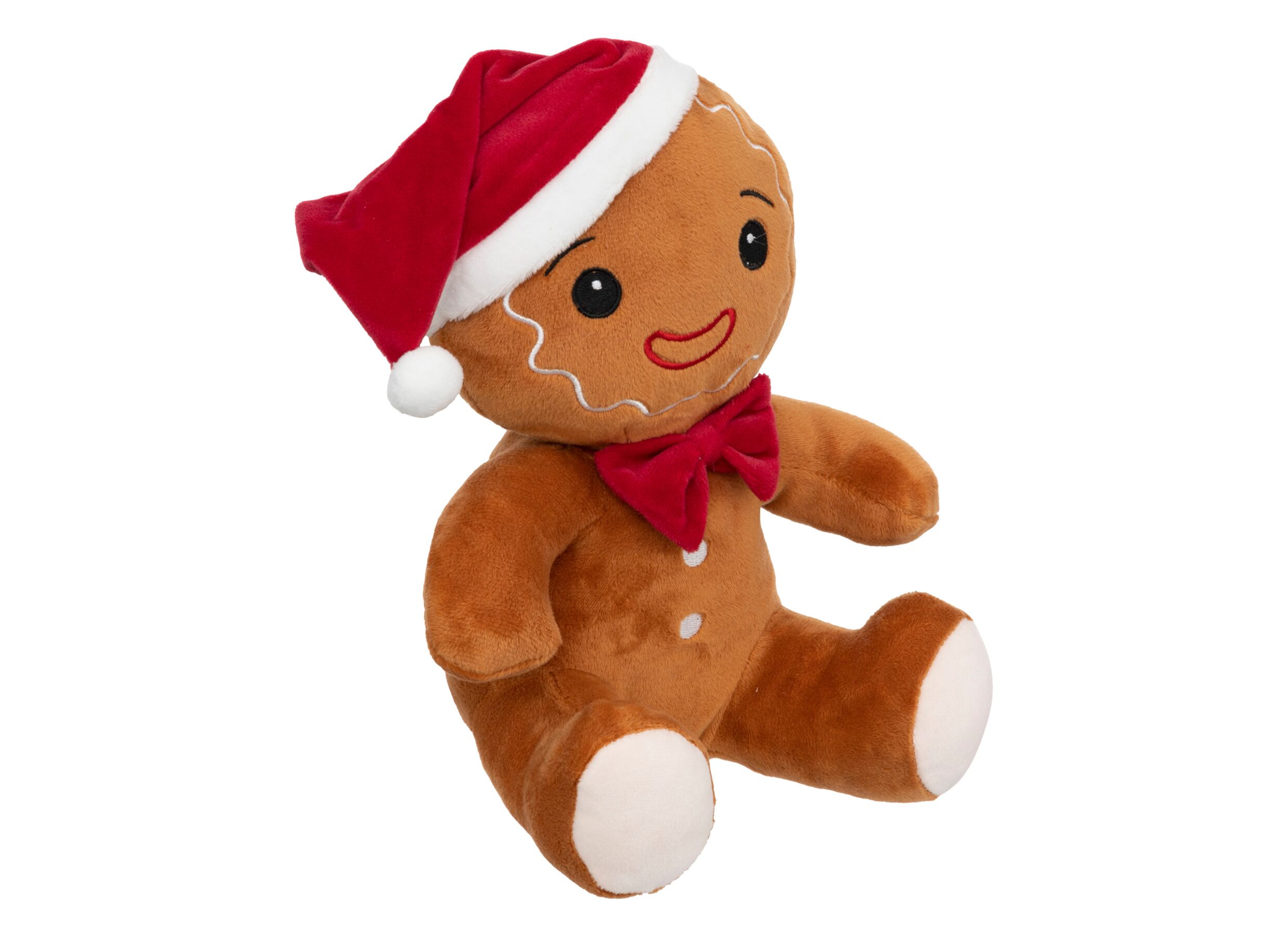 Plus Important - Décoration de Noël Pain d'épice H25cm - tissu - multicolor