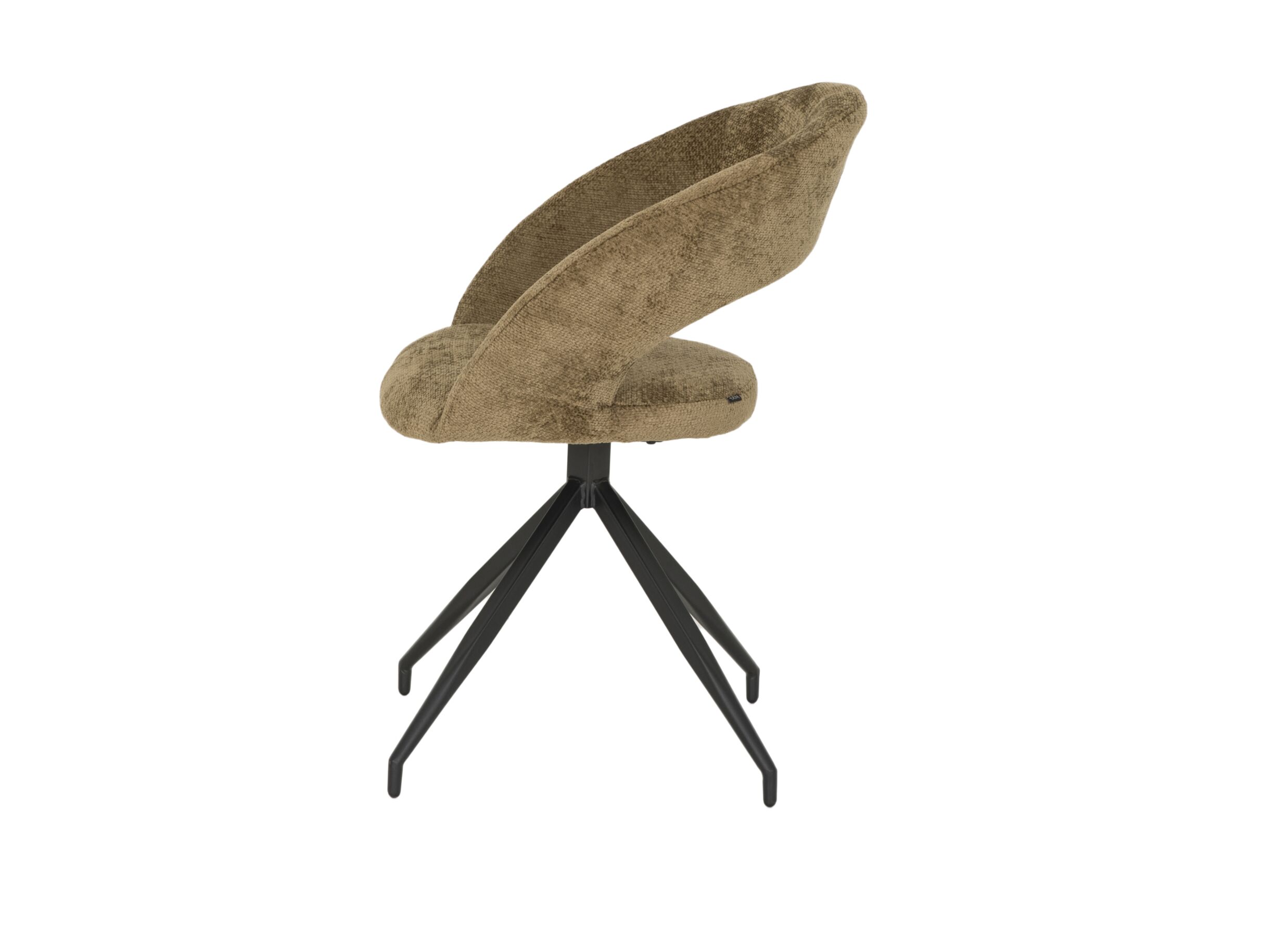 Aperçu - Chaise Indy 58x60x85cm - tissu - curry