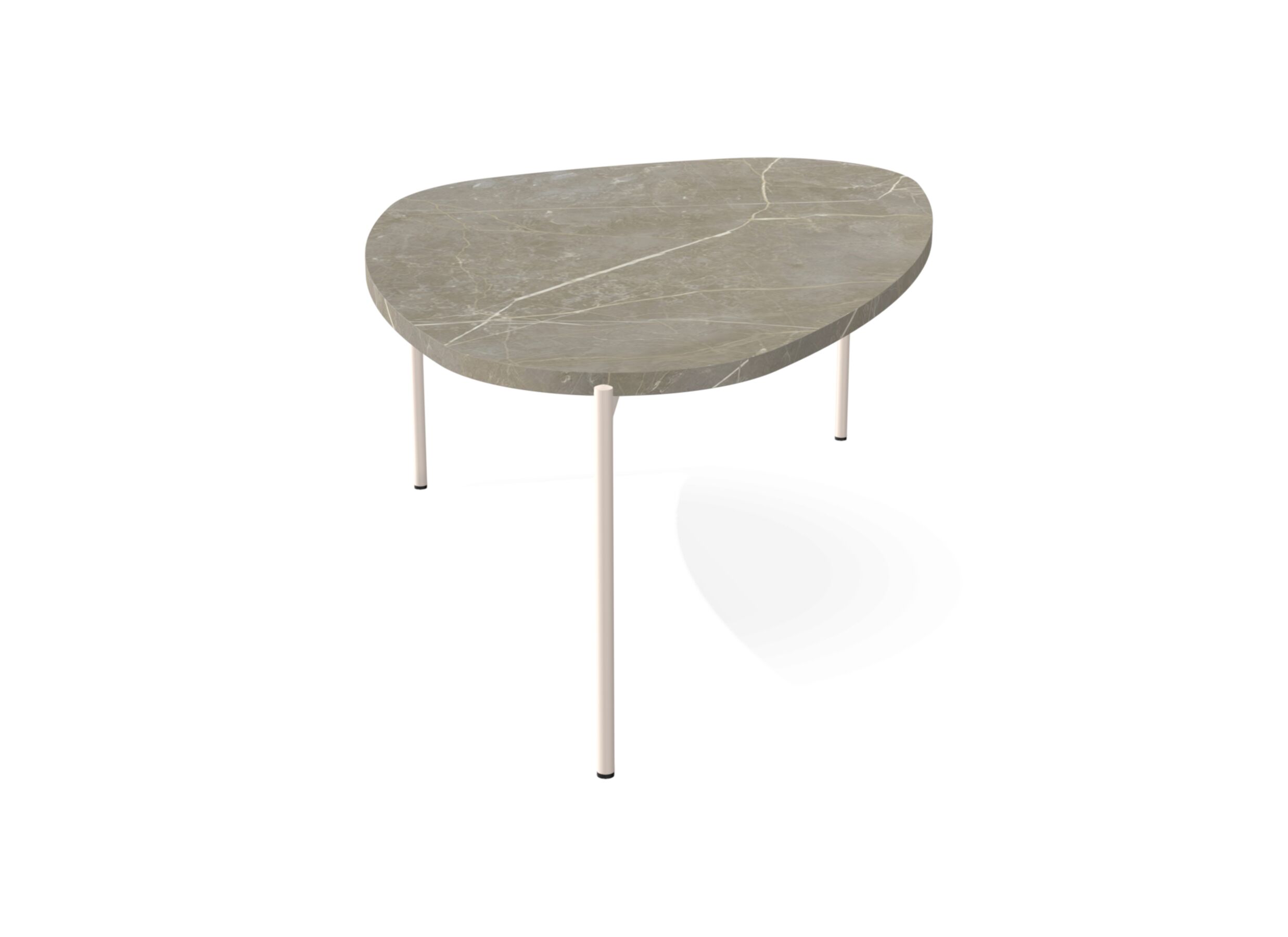 Overzichtsfoto - Salontafel Trio 110x170cm - HPL - marmor lugano & sable