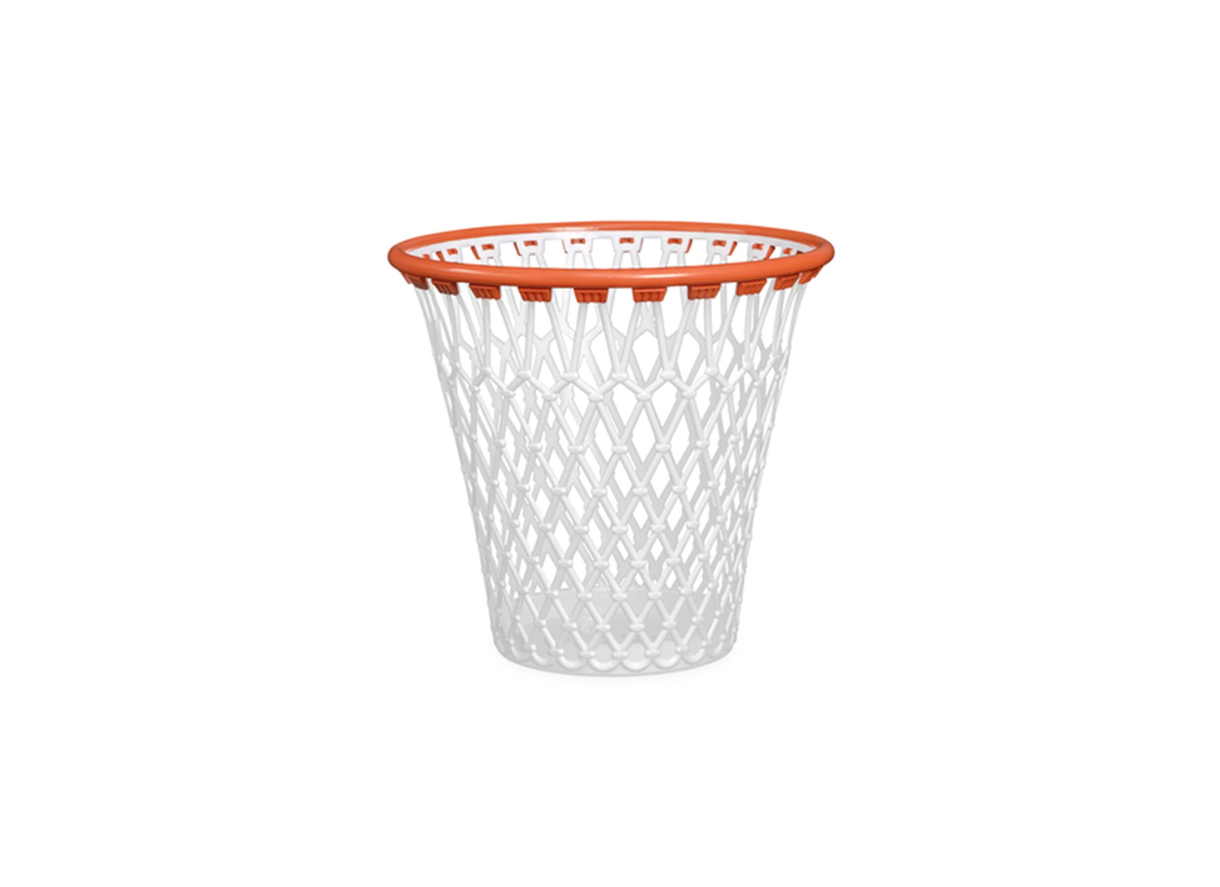 Papiermand Basket wit/oranje