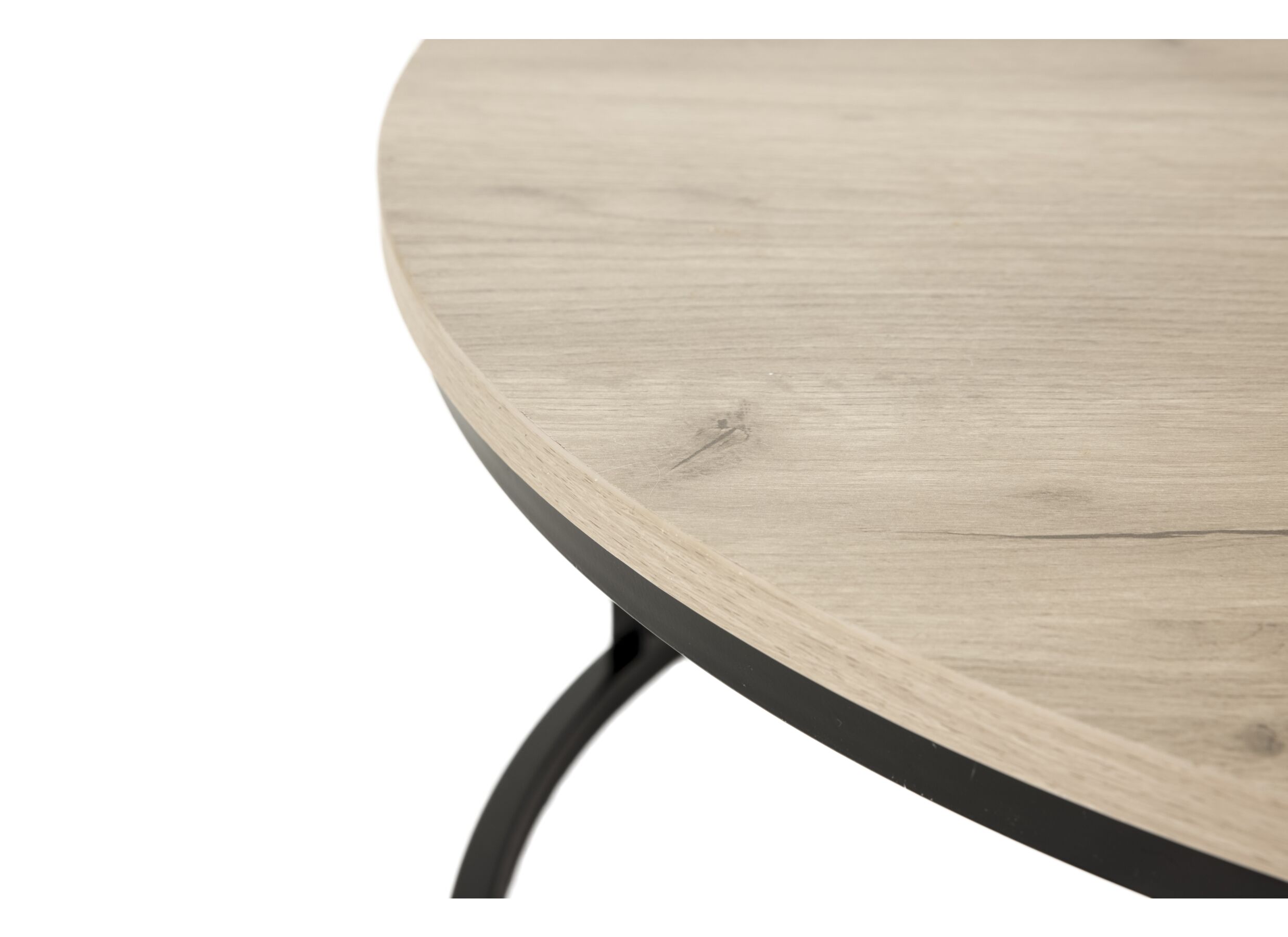 Table basse Sunrise lot de 2 - MDF mélamine - brun
