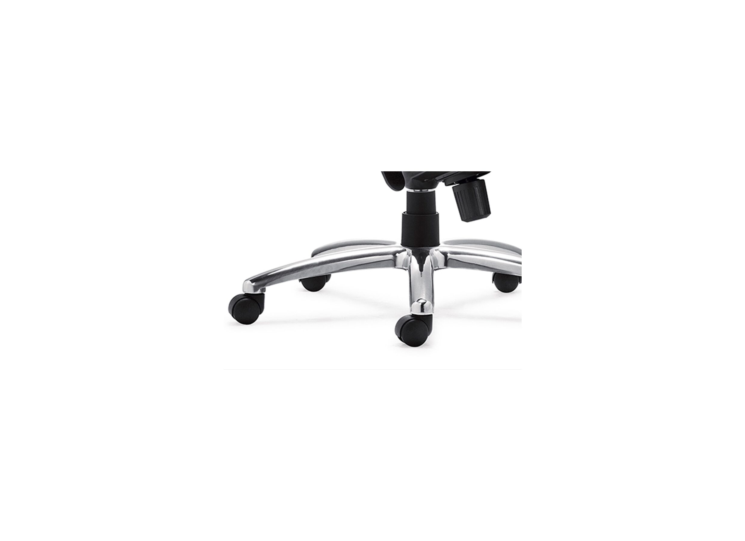 Chaise de bureau Harley 66x66x120,5cm - similicuir - noir