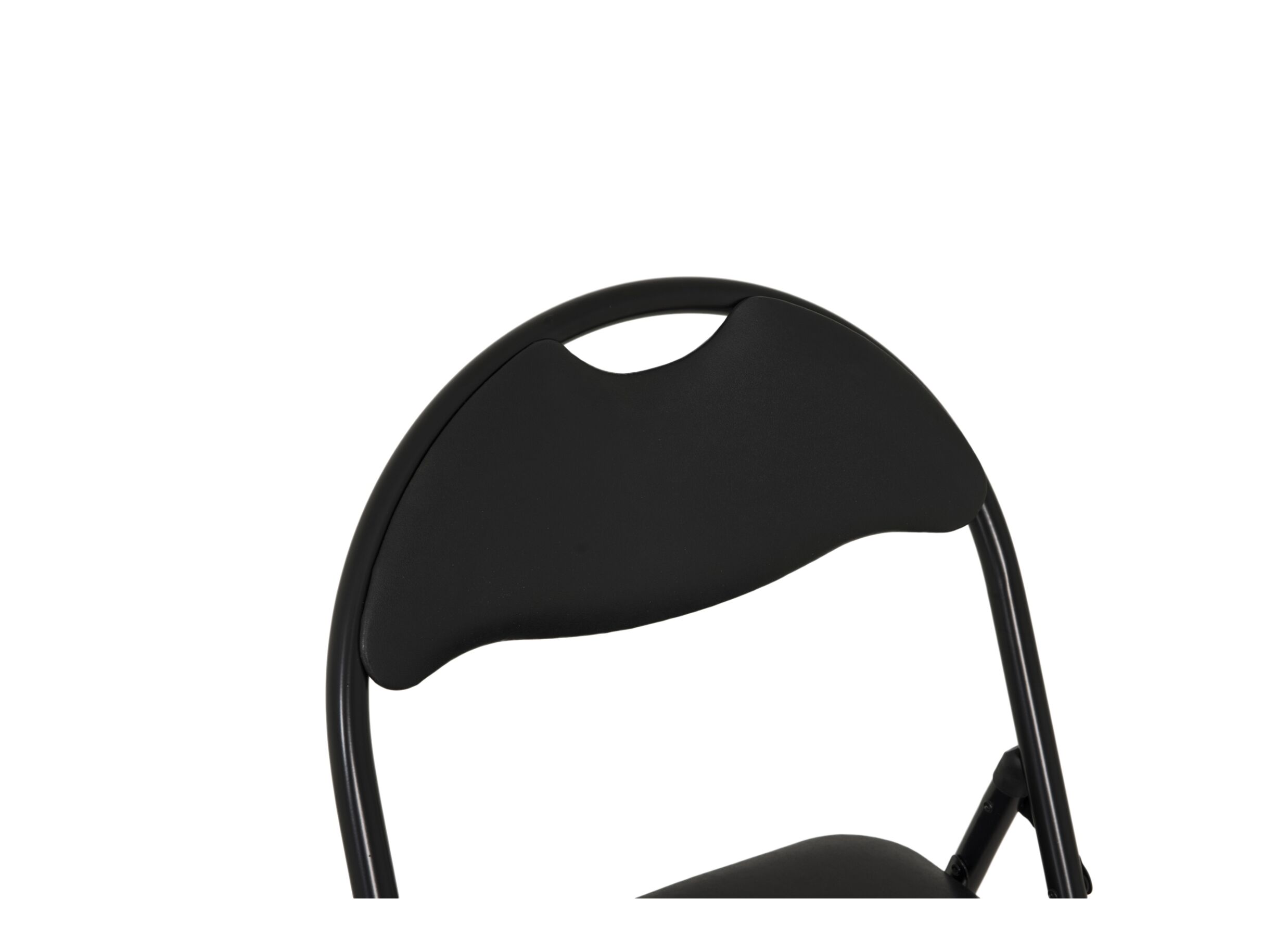 Detailfoto - Klapstoel Aldo 44x48x80cm - kunststof - zwart