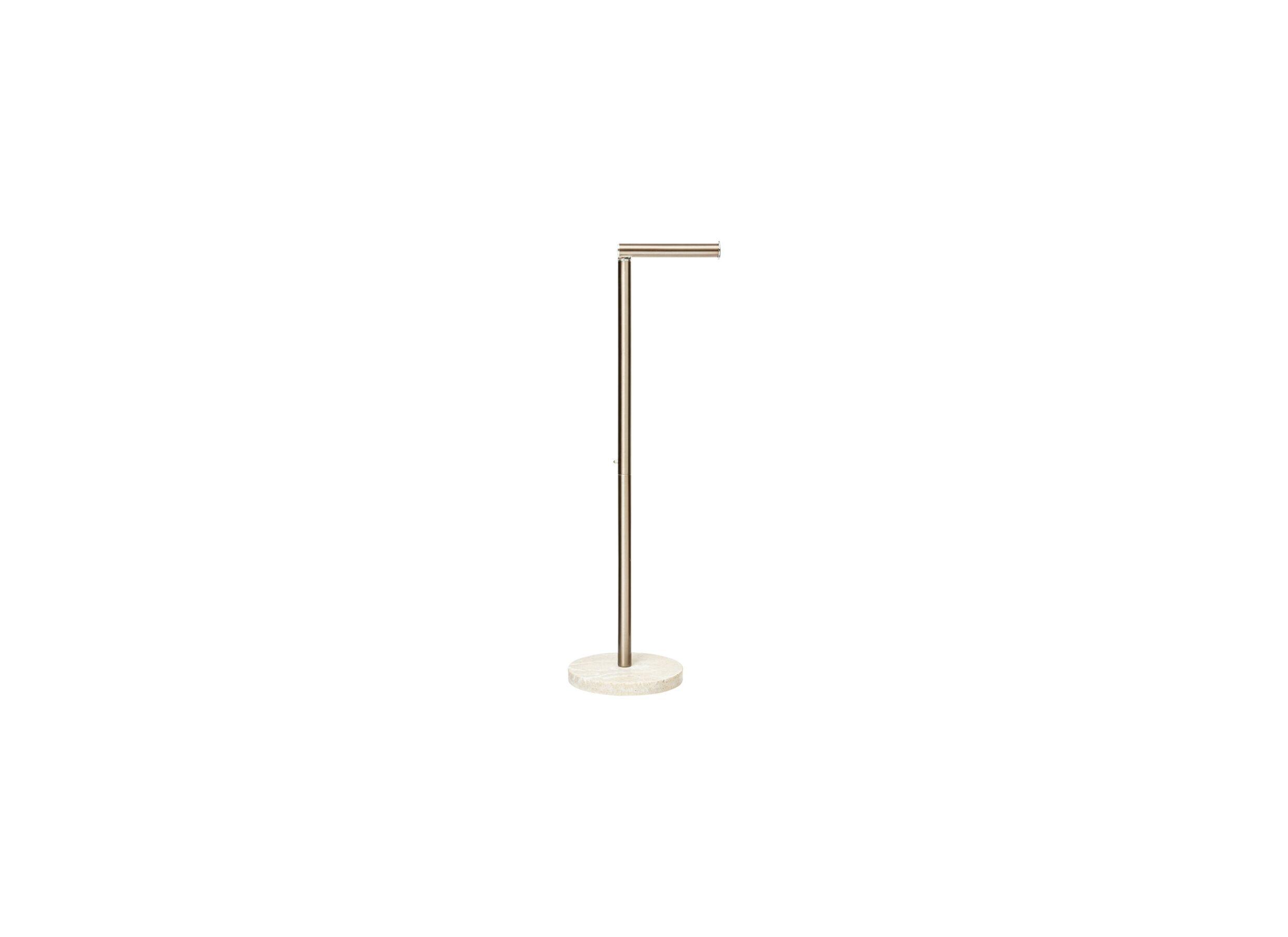 Hoofdfoto - Wc-rolhouder Come Ø15,5x59,5cm - roestvrij staal & polystone - beige