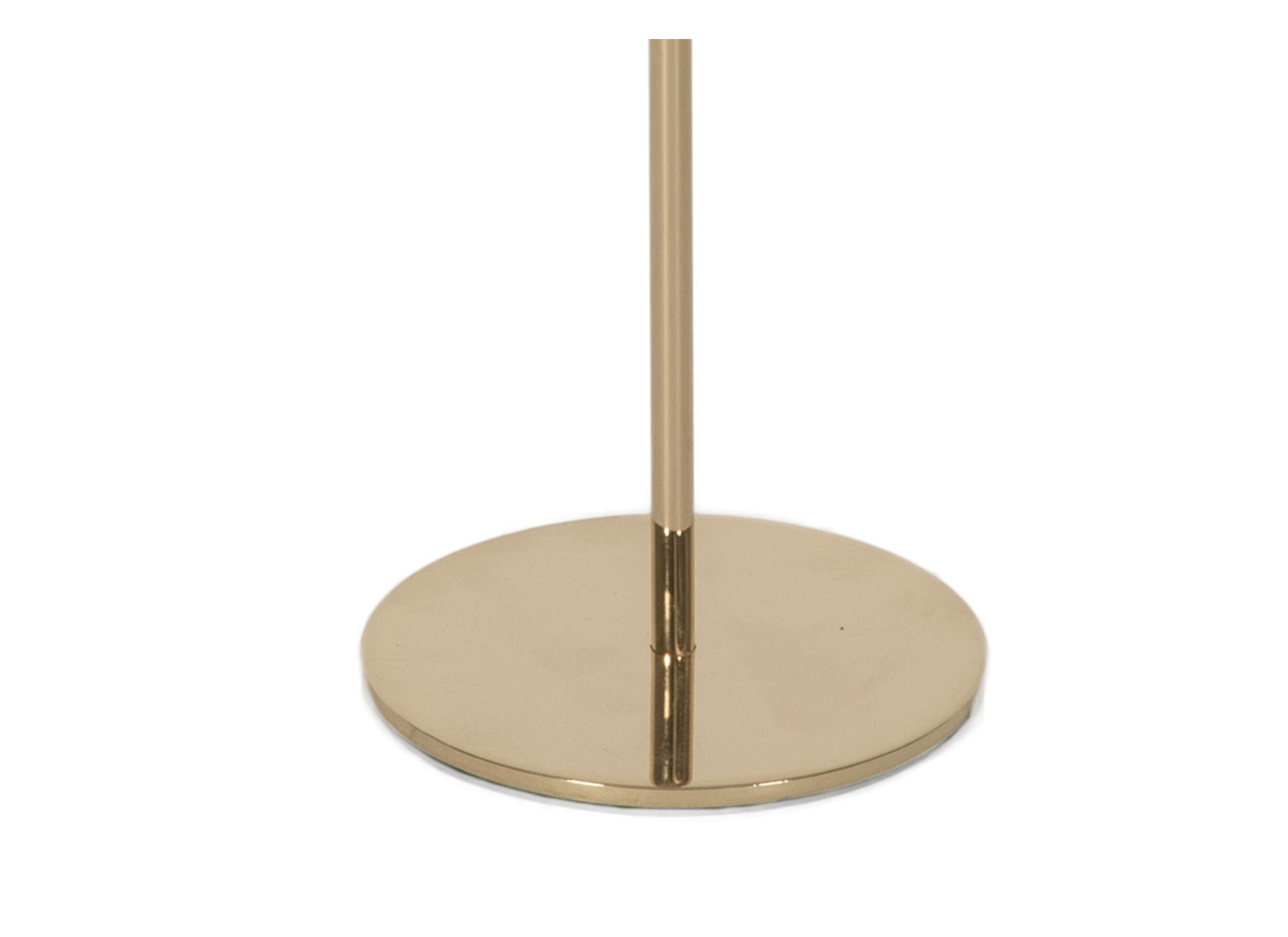 Detailfoto - Kaarsenhouder Dinner Ø8xH19,5cm - metaal - goud