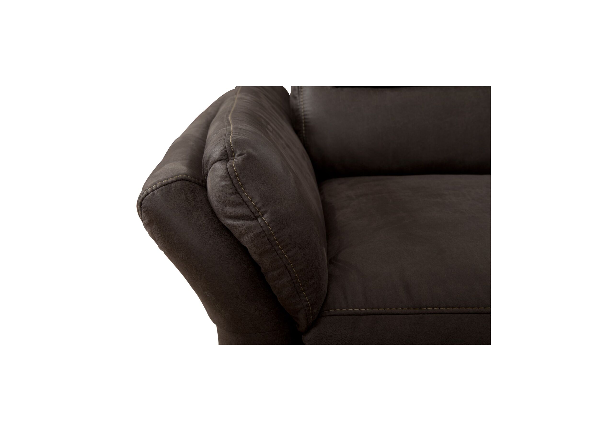 Hoeksalon Foreno 350x268cm - stof - grijs met relax