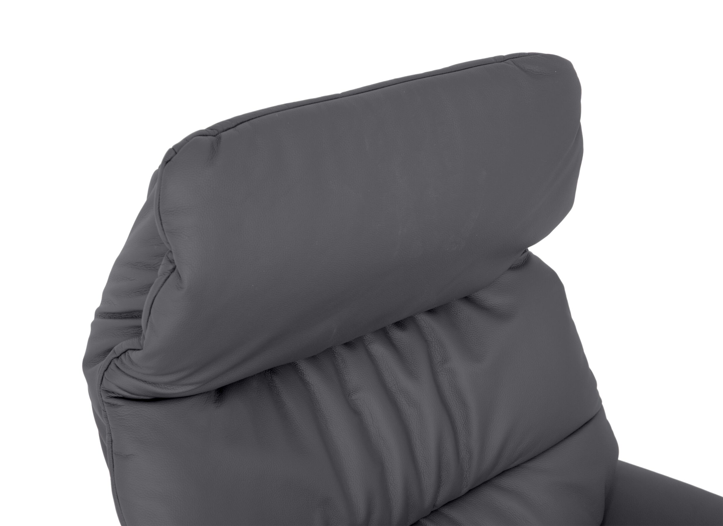 Detail - Fauteuil relax 7051.57V+Z6 électrique – cuir – gris avec grande hauteur et profondeur d’assise
