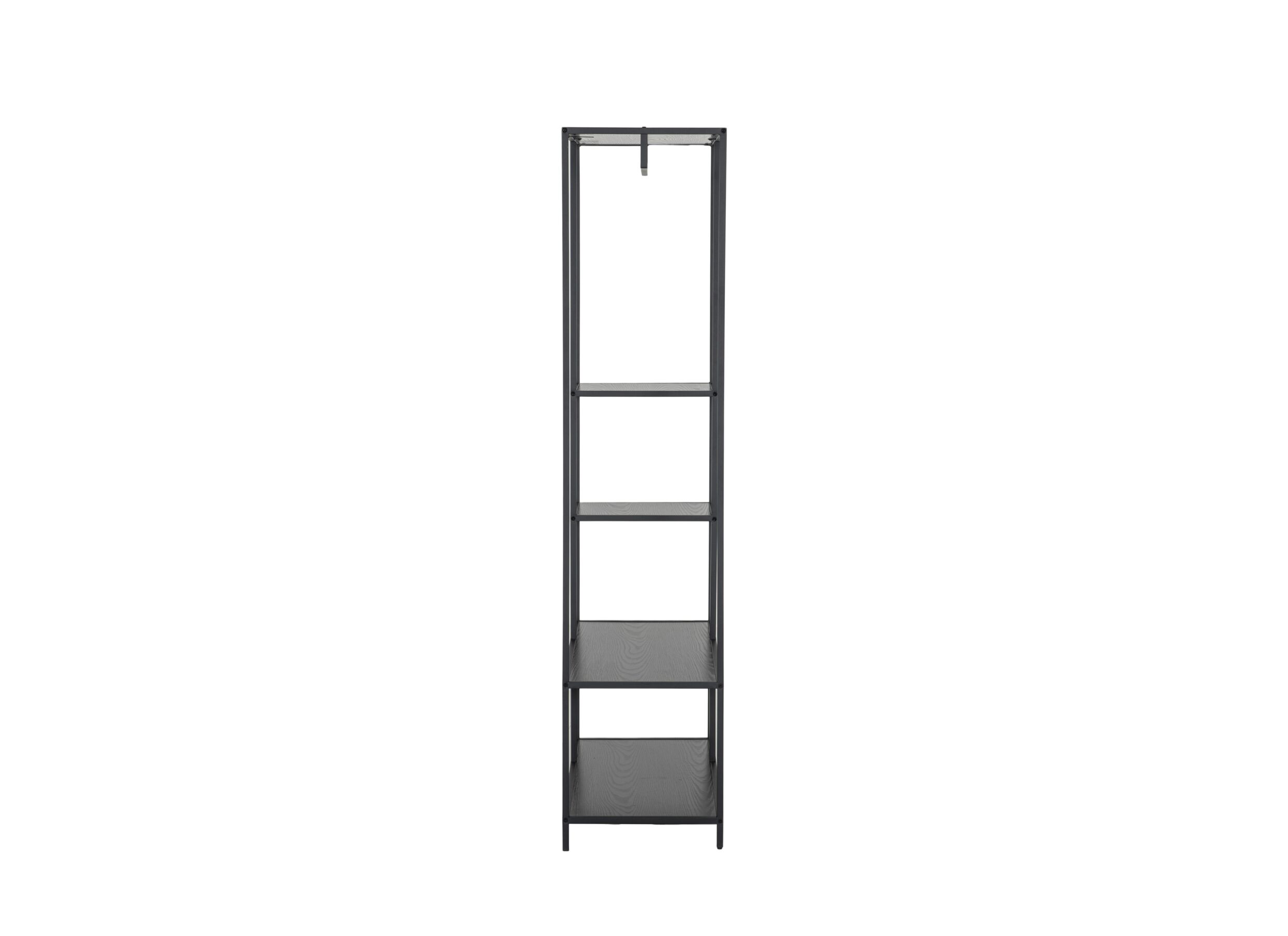 Overzichtsfoto - Kledingrek Gallo 90x40x178cm - melamine metaal - zwart